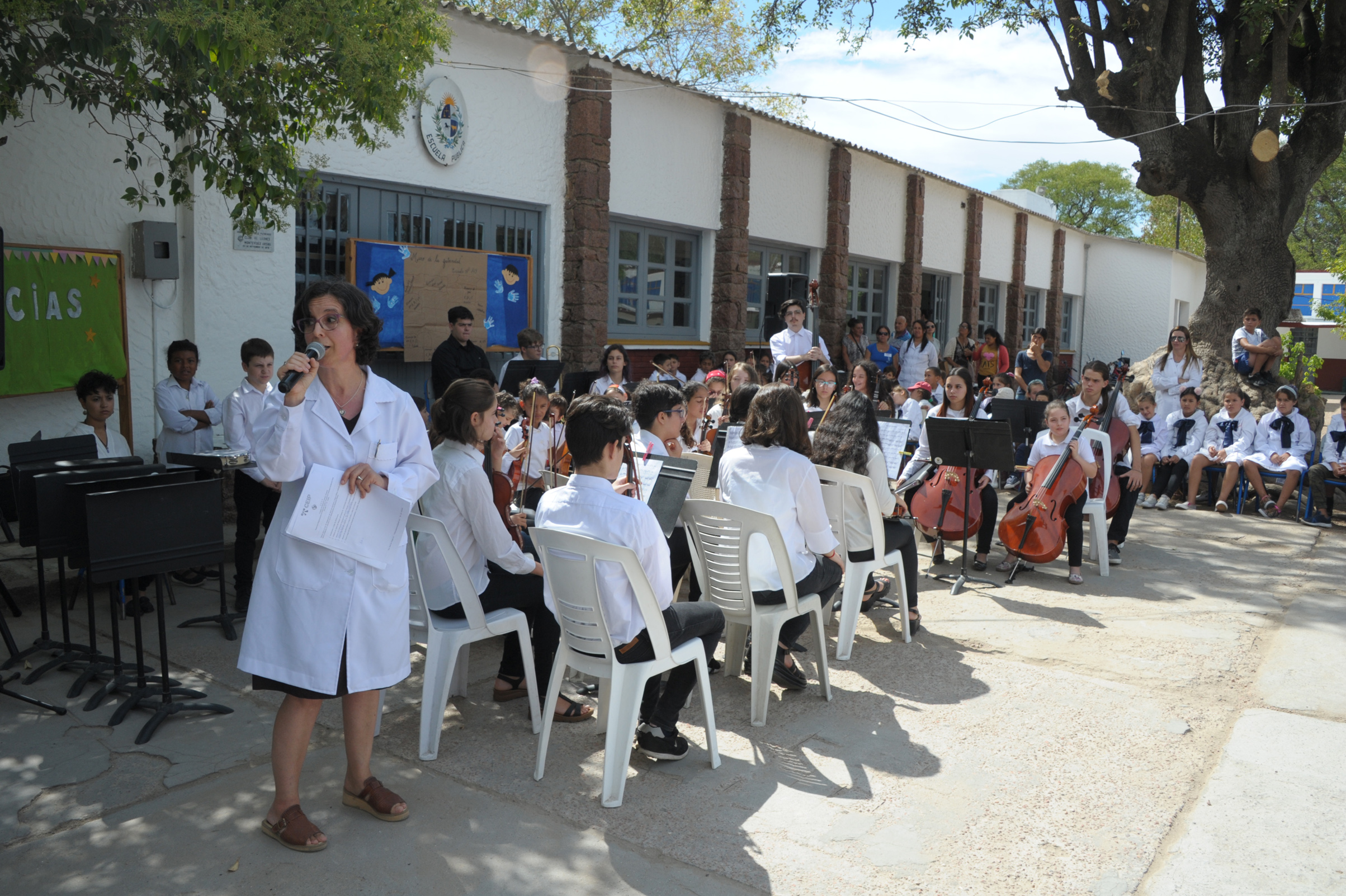 Escuela n.º 149 de Las Piedras, Canelones, remodelada por 40 personas liberadas del sistema penitenciario