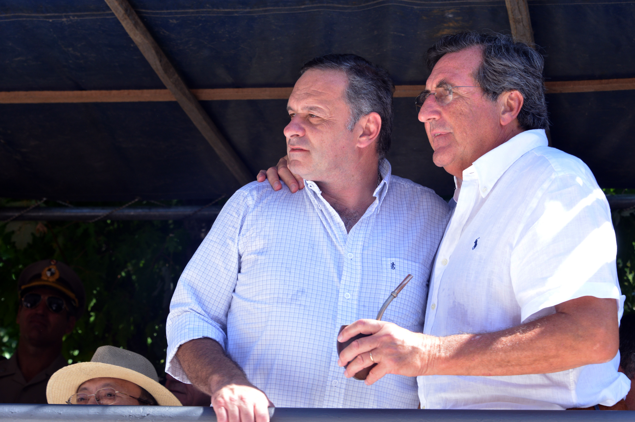 Secretario de Presidencia de la República, Álvaro Delgado, junto a subsecretario de Desarrollo Social, Armando Castaingdebat