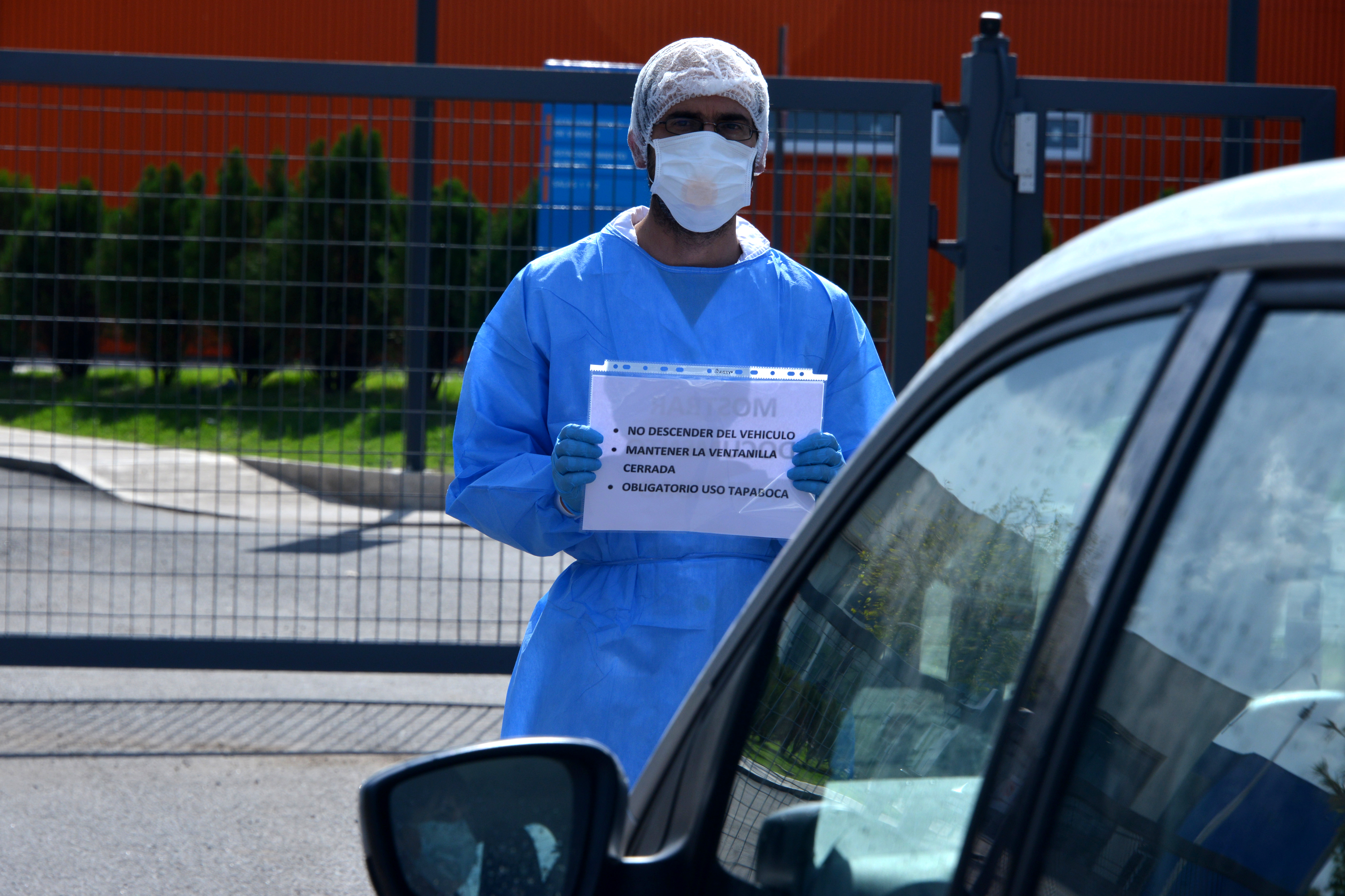Recolección de muestra para análisis de coronavirus