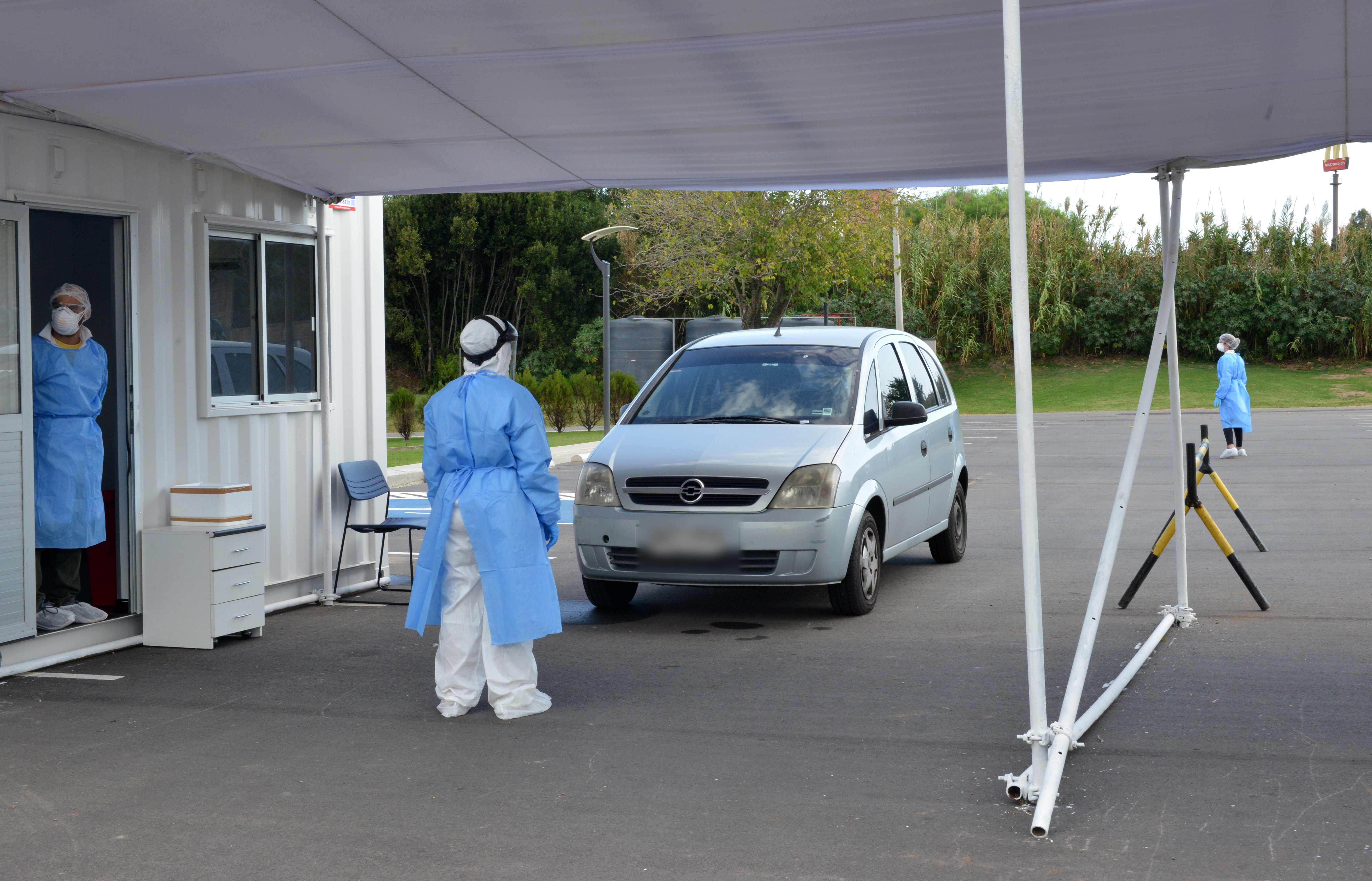 Recolección de muestra para análisis de coronavirus