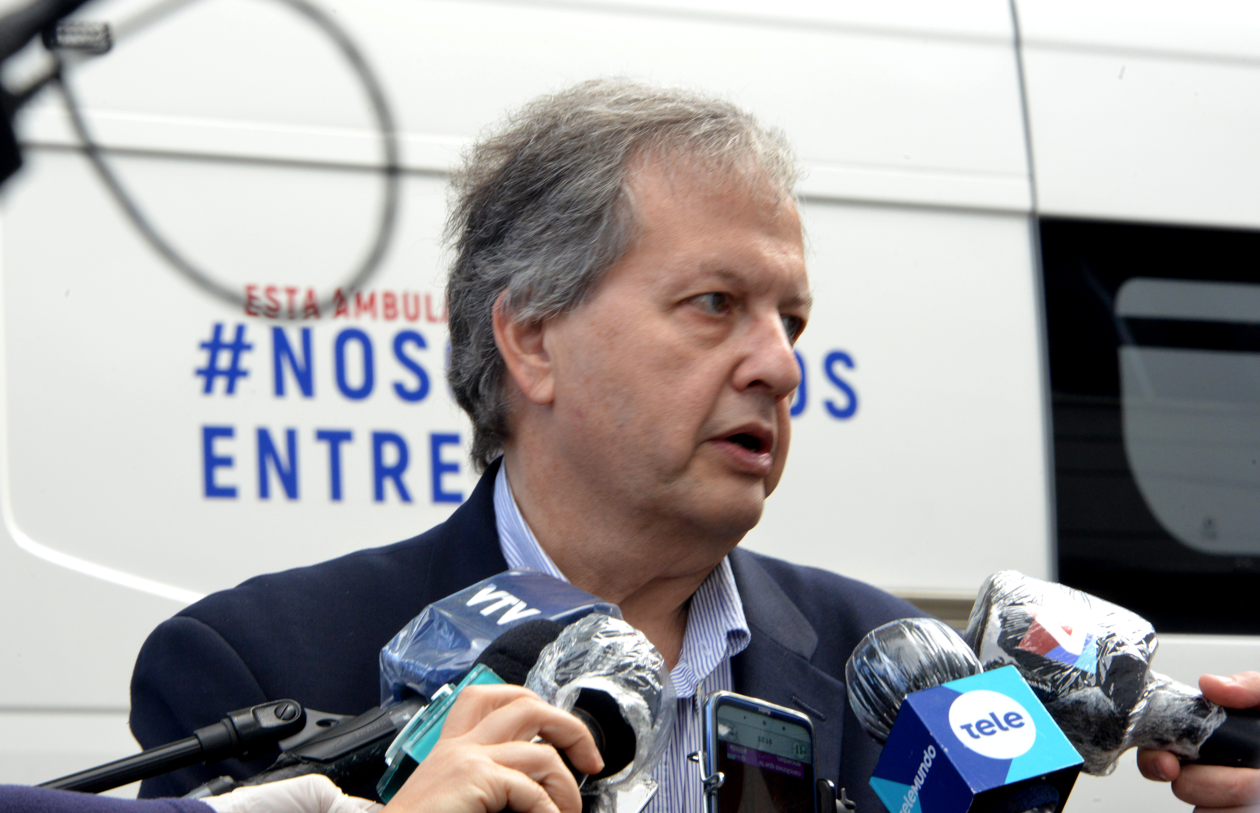 Ariel Pfeffer, en representación de los empresarios al frente de la campaña “Nos cuidamos entre todos”