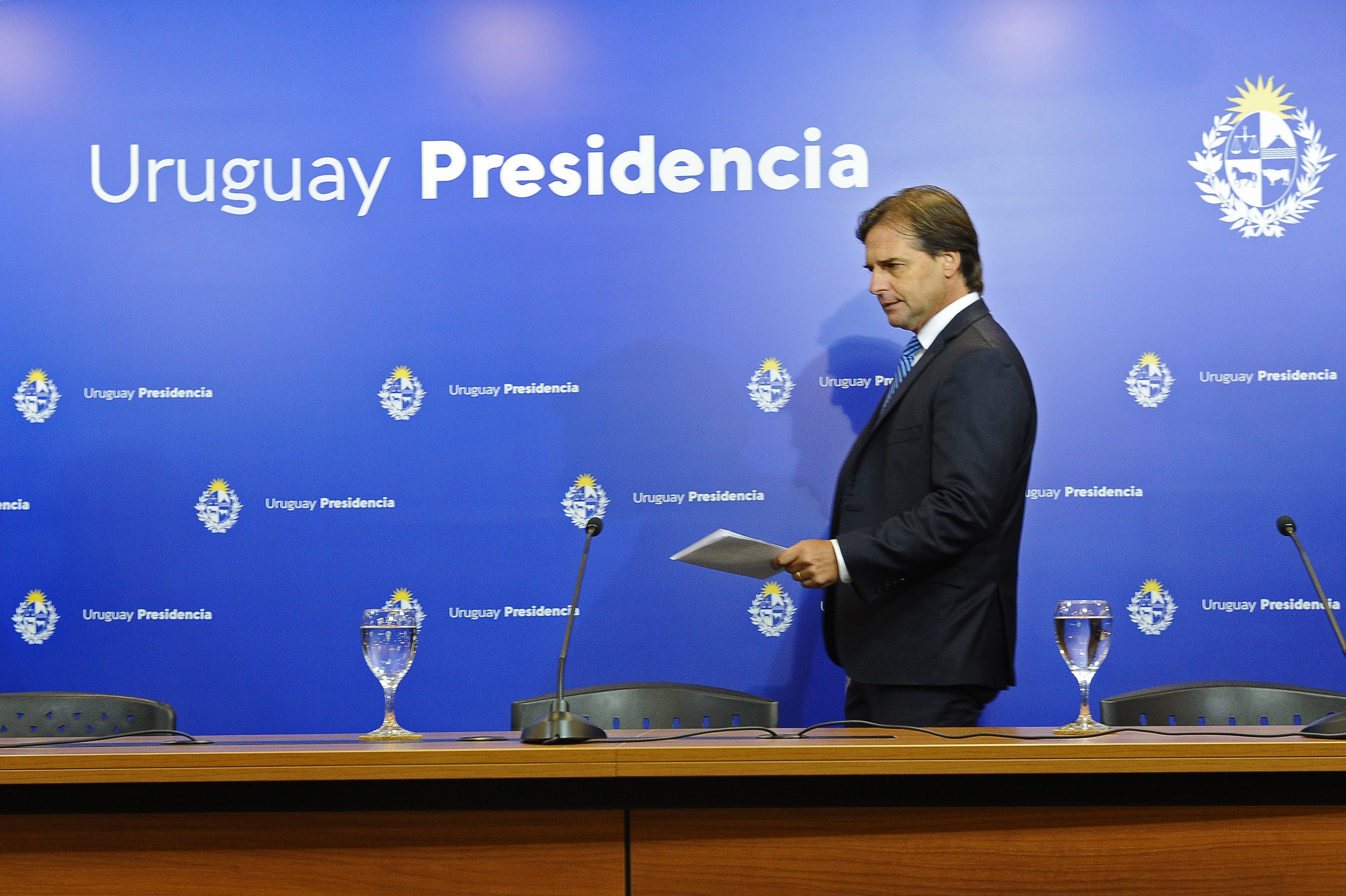Presidente de la República, Luis Lacalle Pou, encabezó conferencia de prensa en Torre Ejecutiva