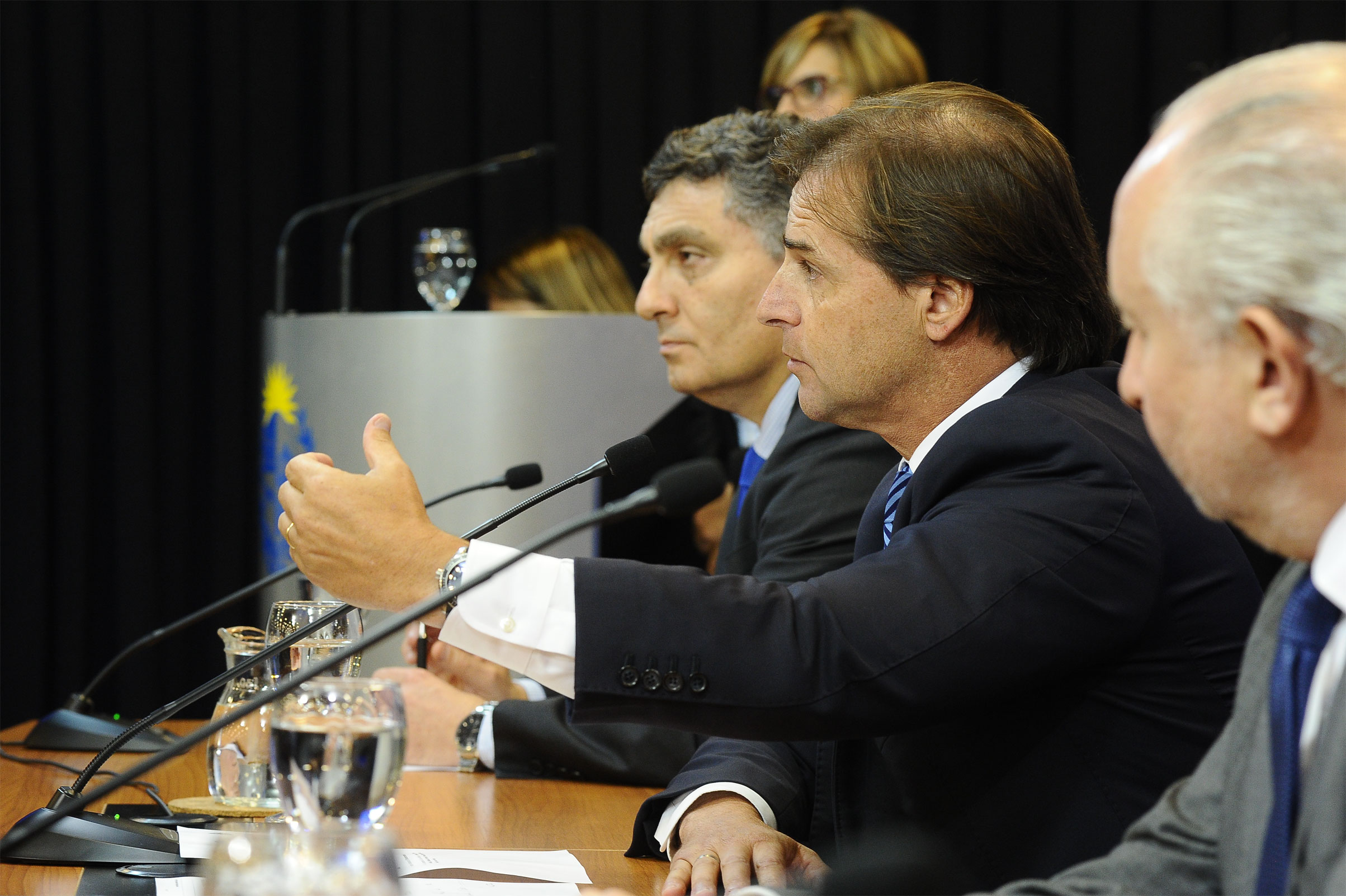 Presidente de la República, Luis Lacalle Pou, encabezó conferencia de prensa en Torre Ejecutiva
