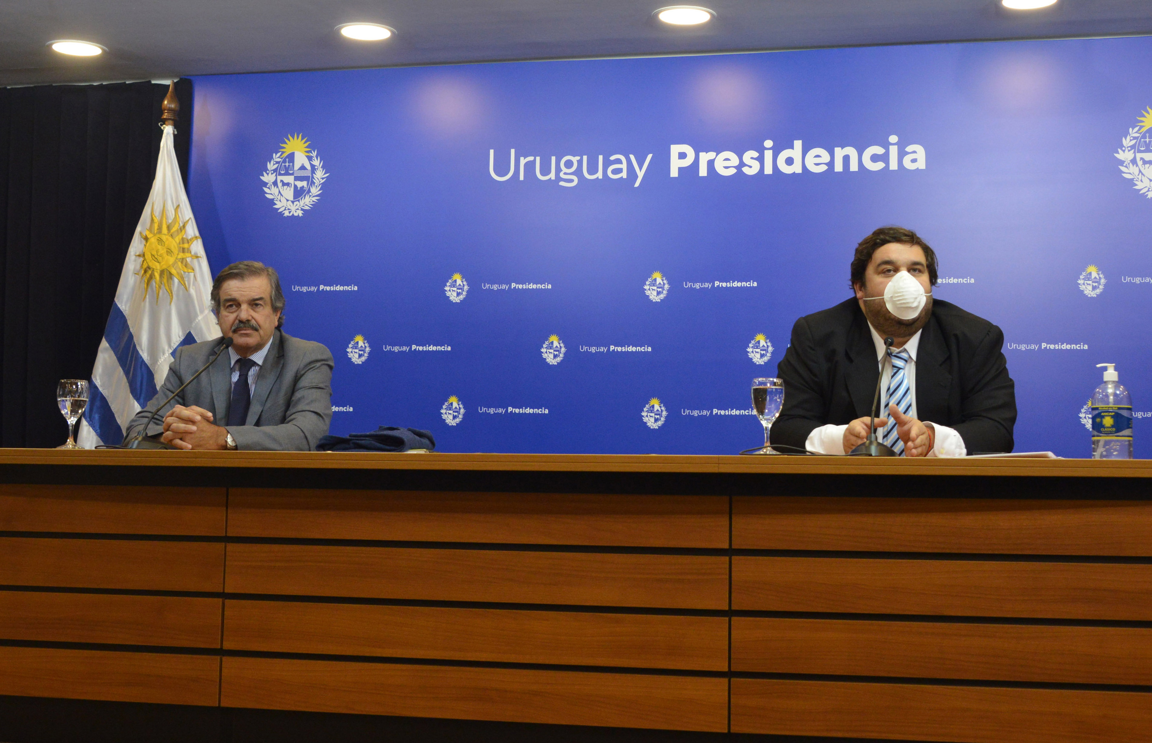 Autoridades del Ministerio de Ganadería, Agricultura y Pesca, Carlos María Uriarte y Juan Ignacio Buffa