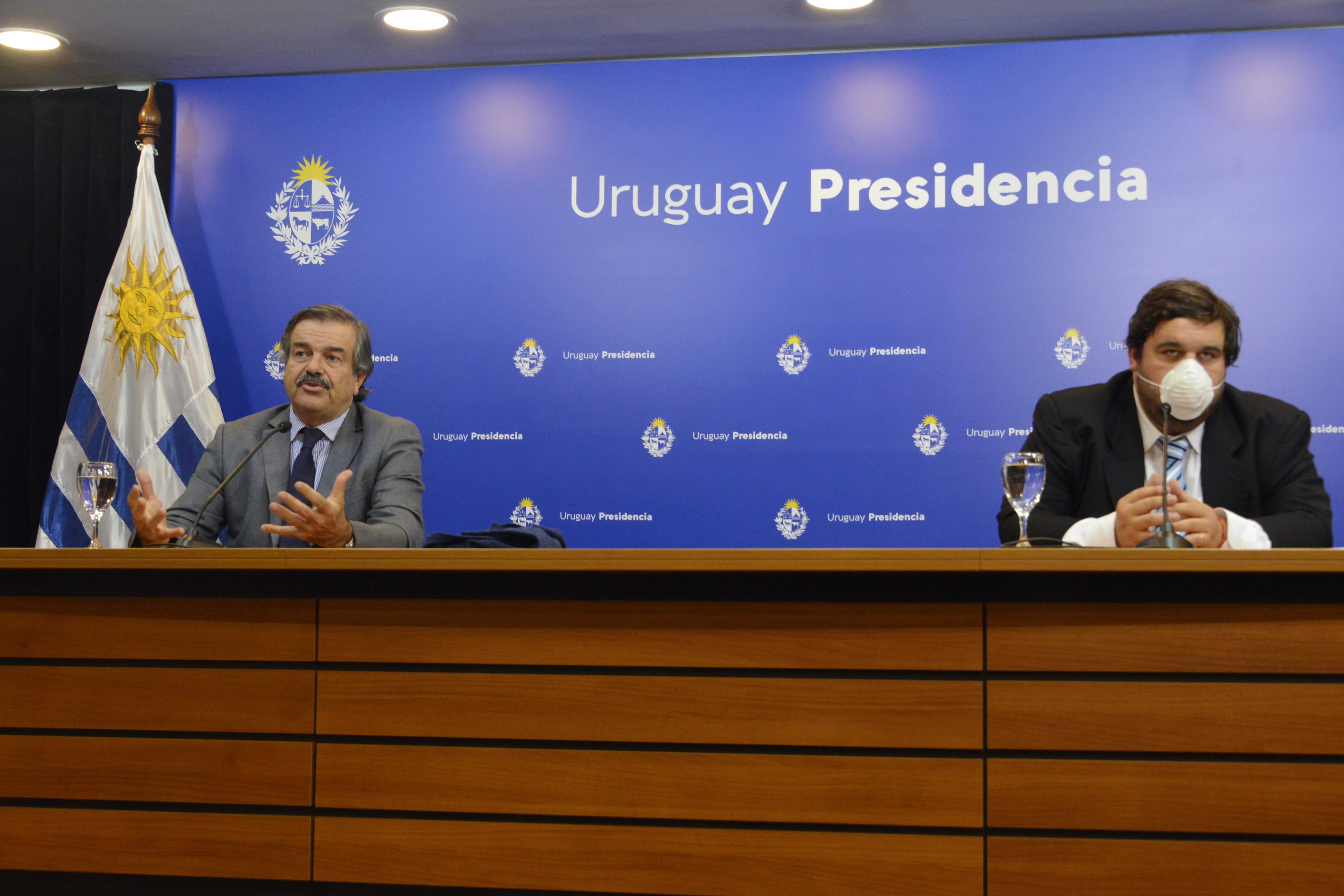 Autoridades del Ministerio de Ganadería, Agricultura y Pesca, Carlos María Uriarte y Juan Ignacio Buffa