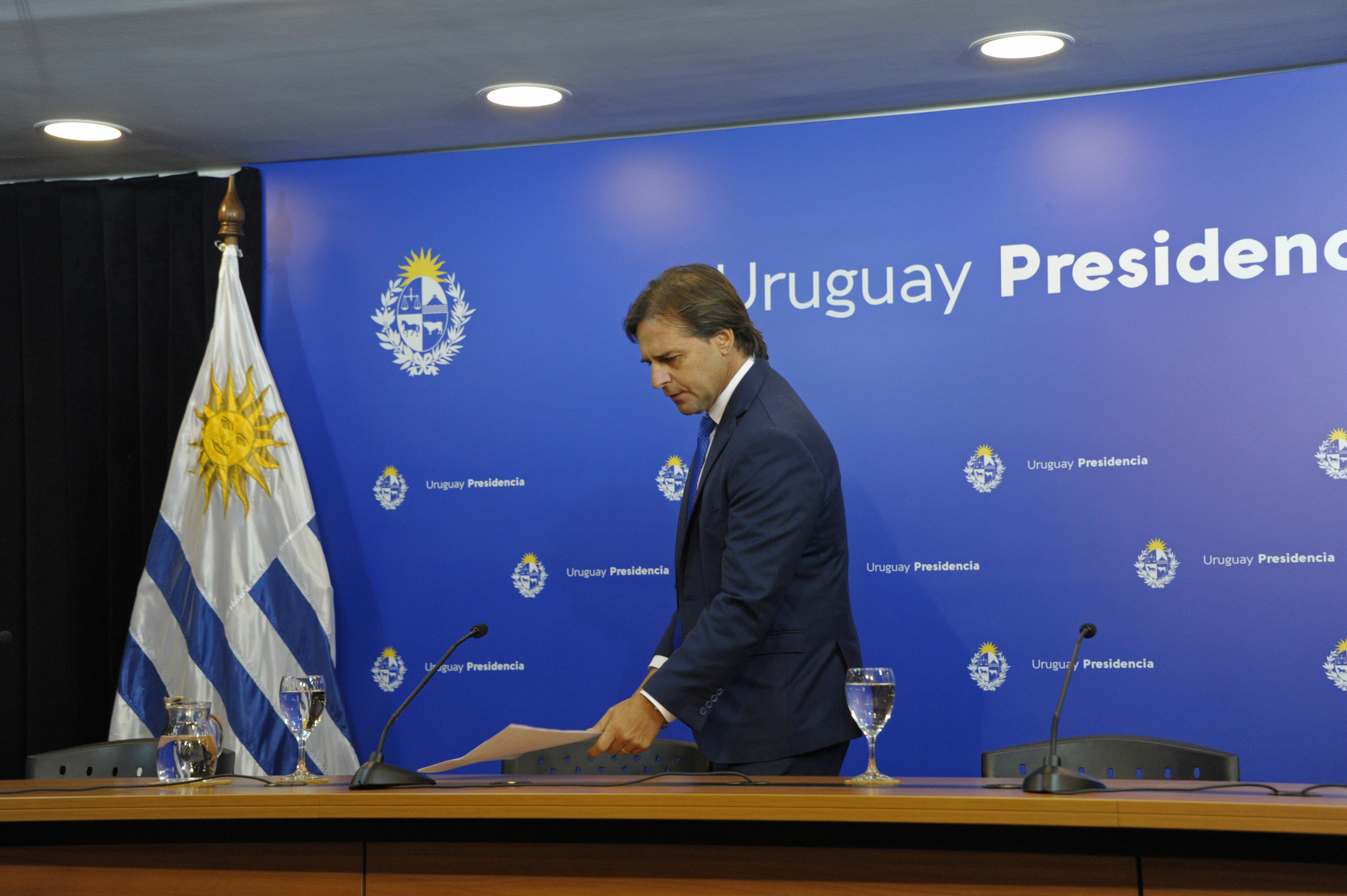 Presidente de la República, Luis Lacalle Pou, encabezó conferencia de prensa en Torre Ejecutiva