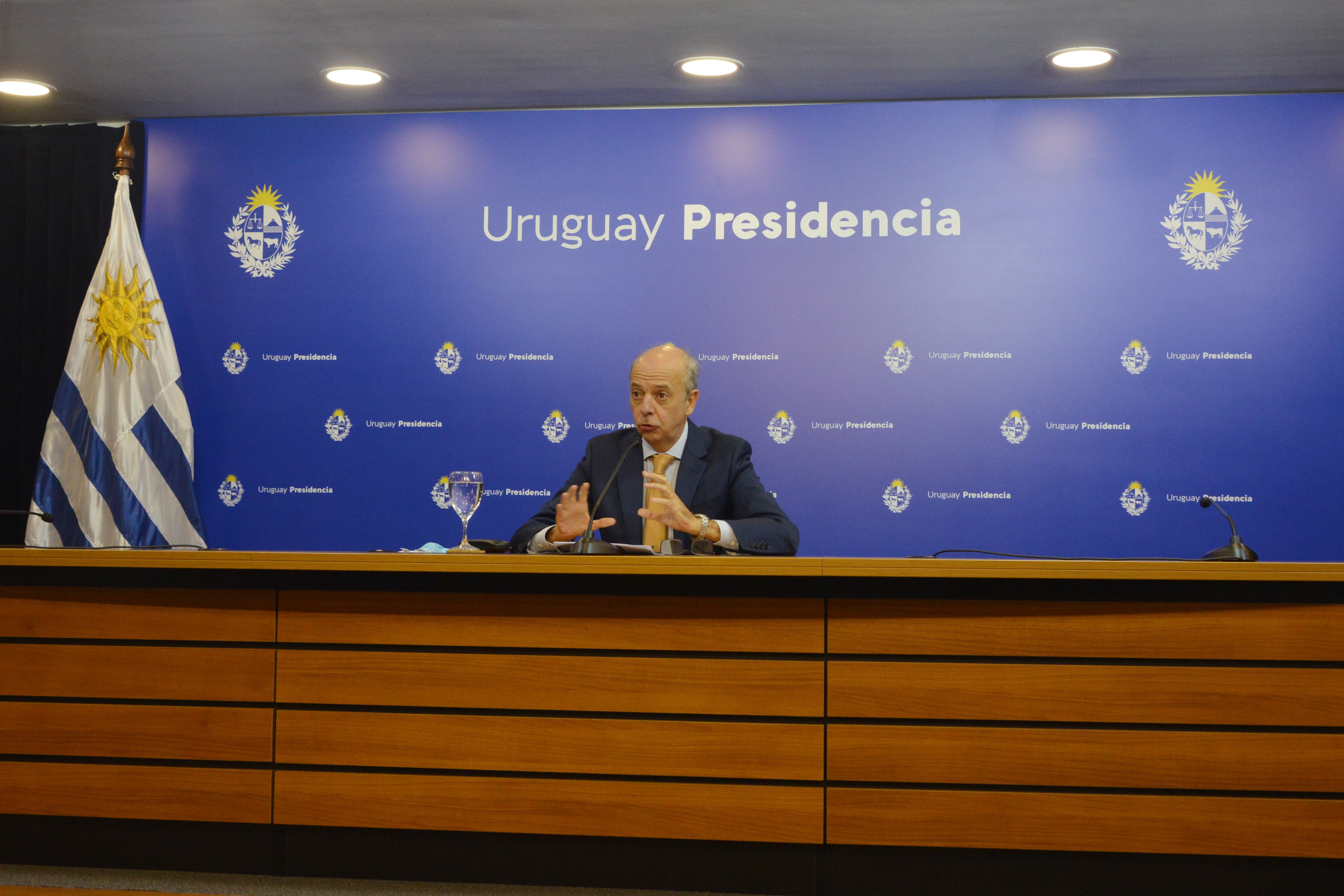 Ministro de Defensa, Javier García, en conferencia de prensa tras Consejo de Ministros