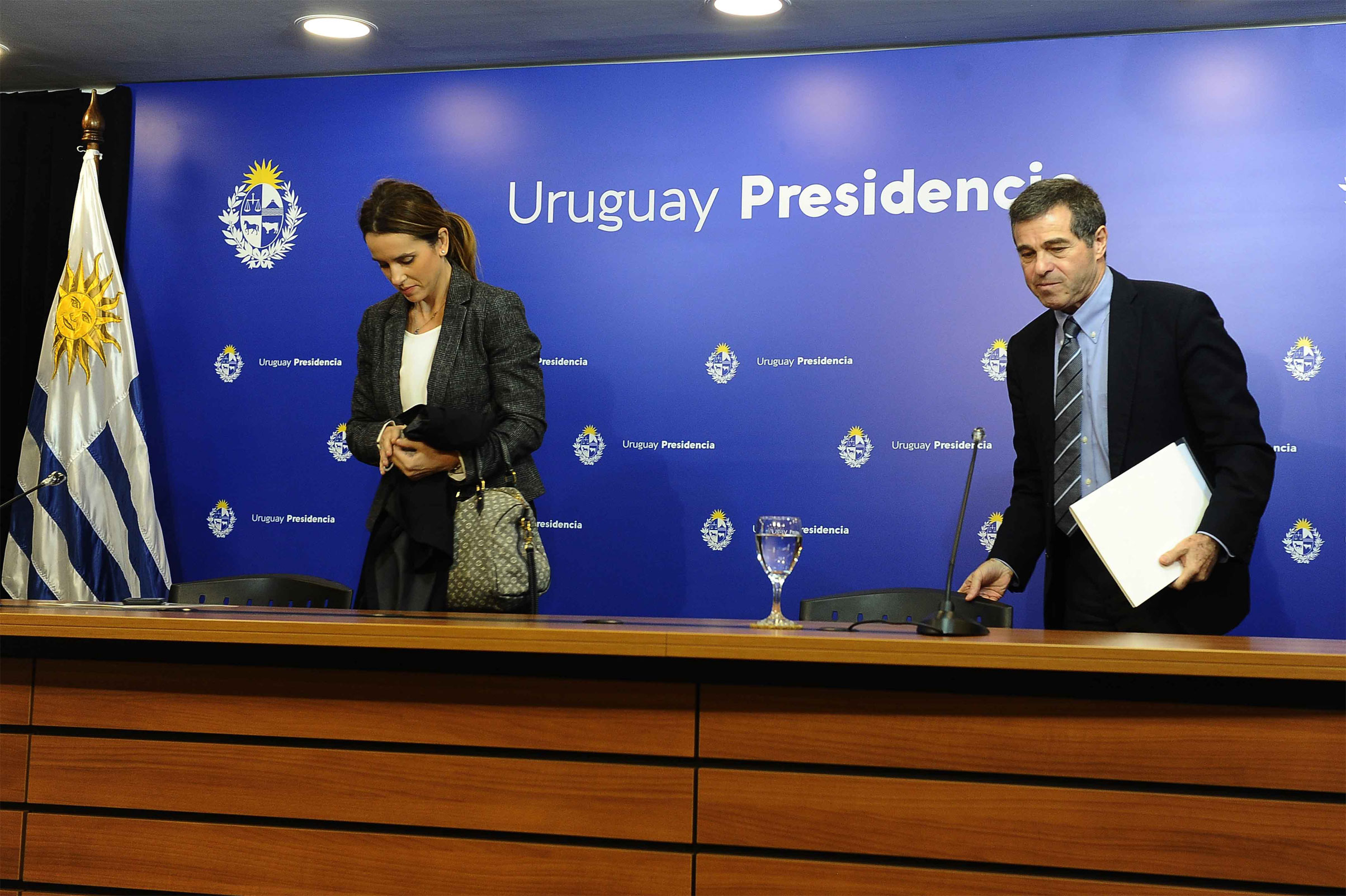Subsecretaria de Relaciones Exteriores, Carolina Ache, y canciller, Ernesto Talvi