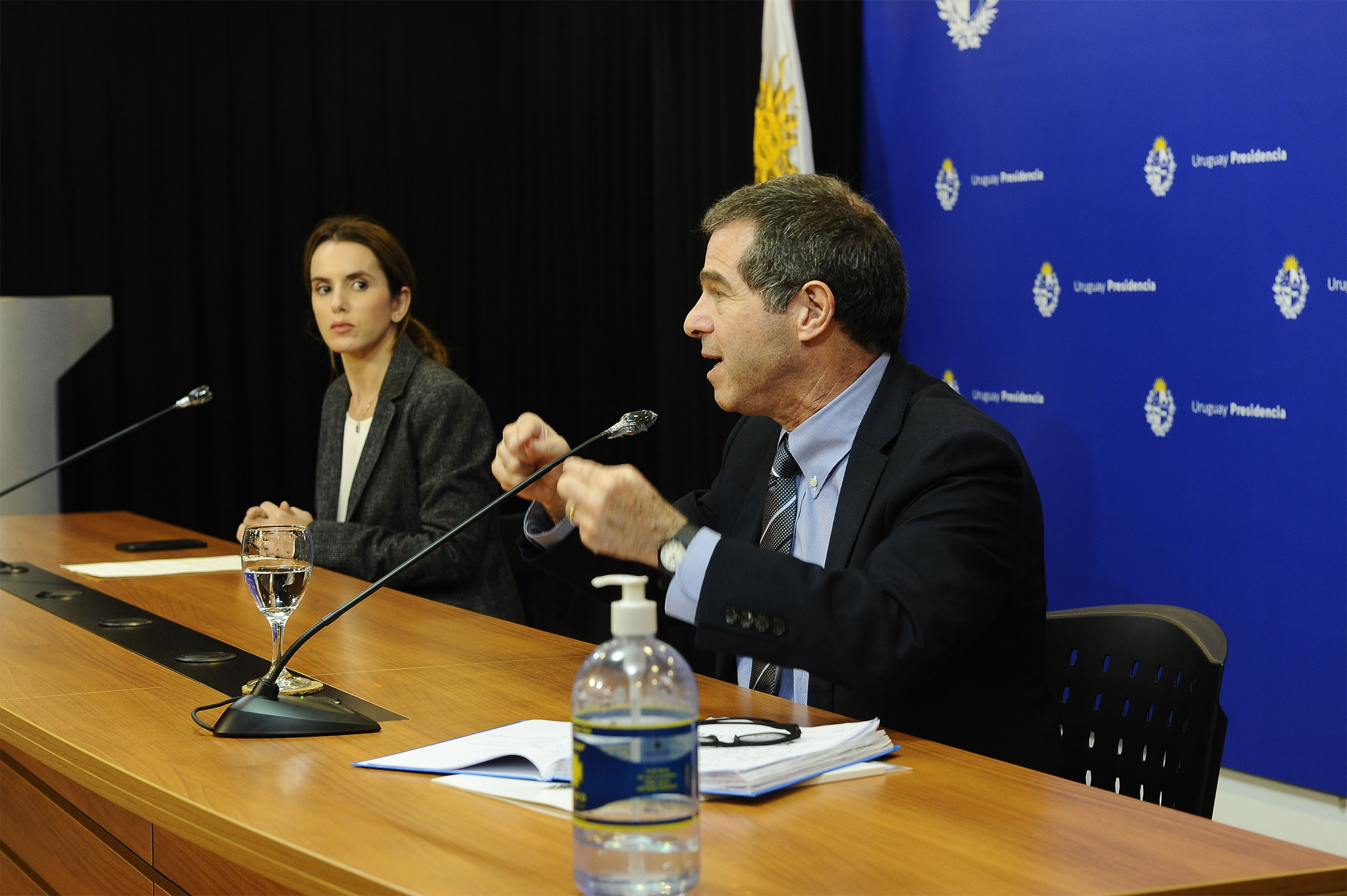 Subsecretaria de Relaciones Exteriores, Carolina Ache, y canciller, Ernesto Talvi