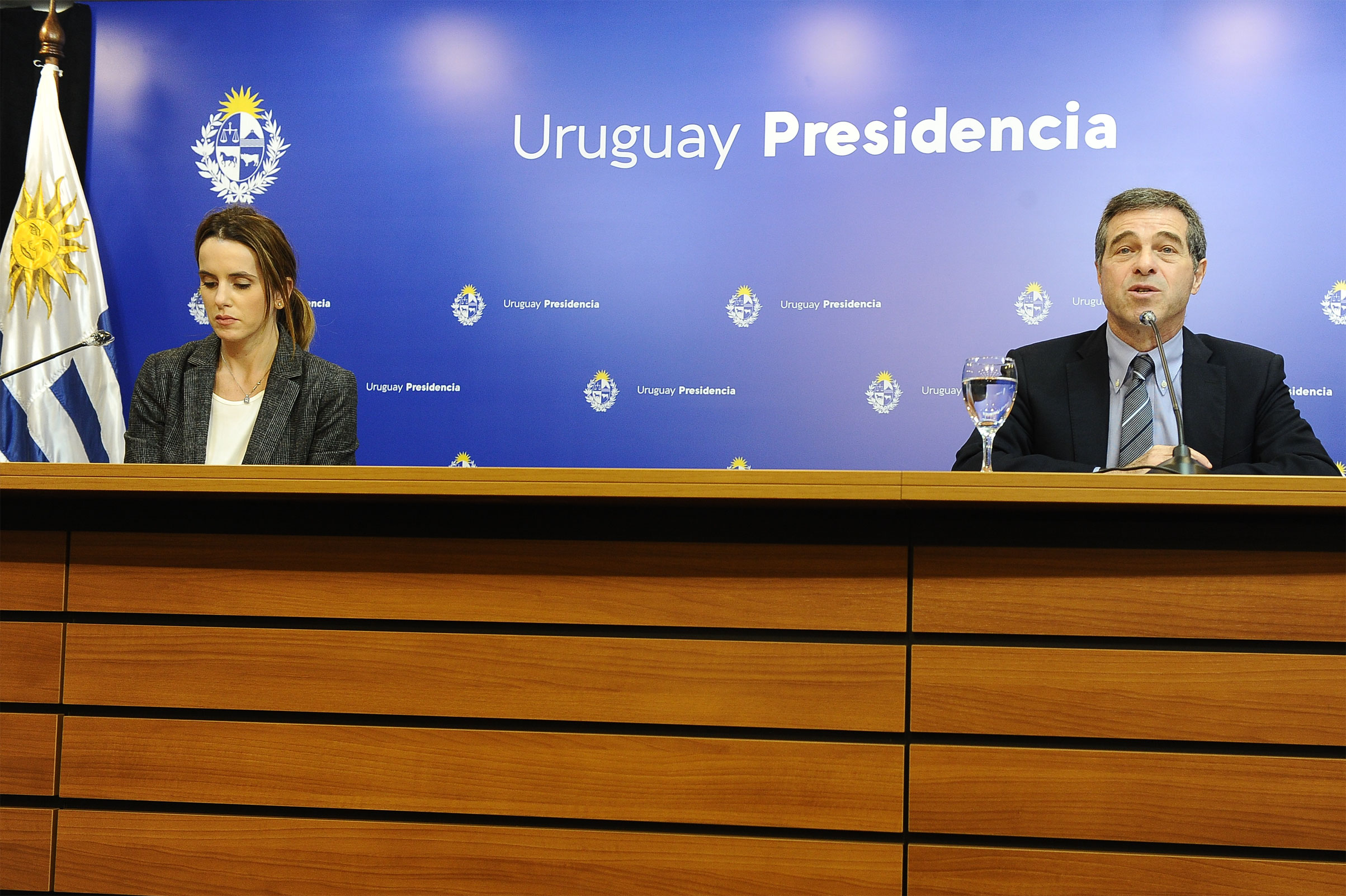 Subsecretaria de Relaciones Exteriores, Carolina Ache, y canciller, Ernesto Talvi