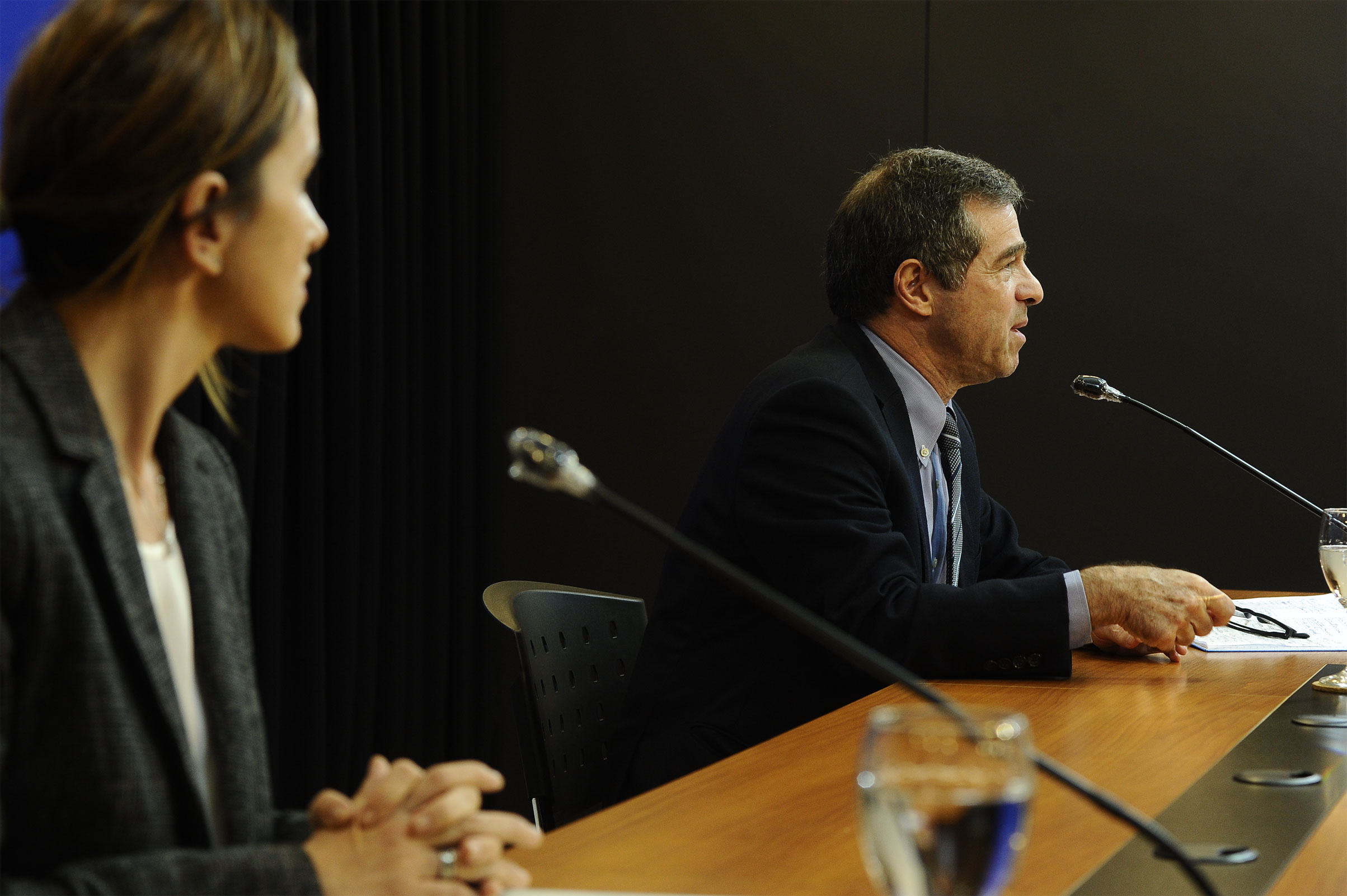 Subsecretaria de Relaciones Exteriores, Carolina Ache, y canciller, Ernesto Talvi