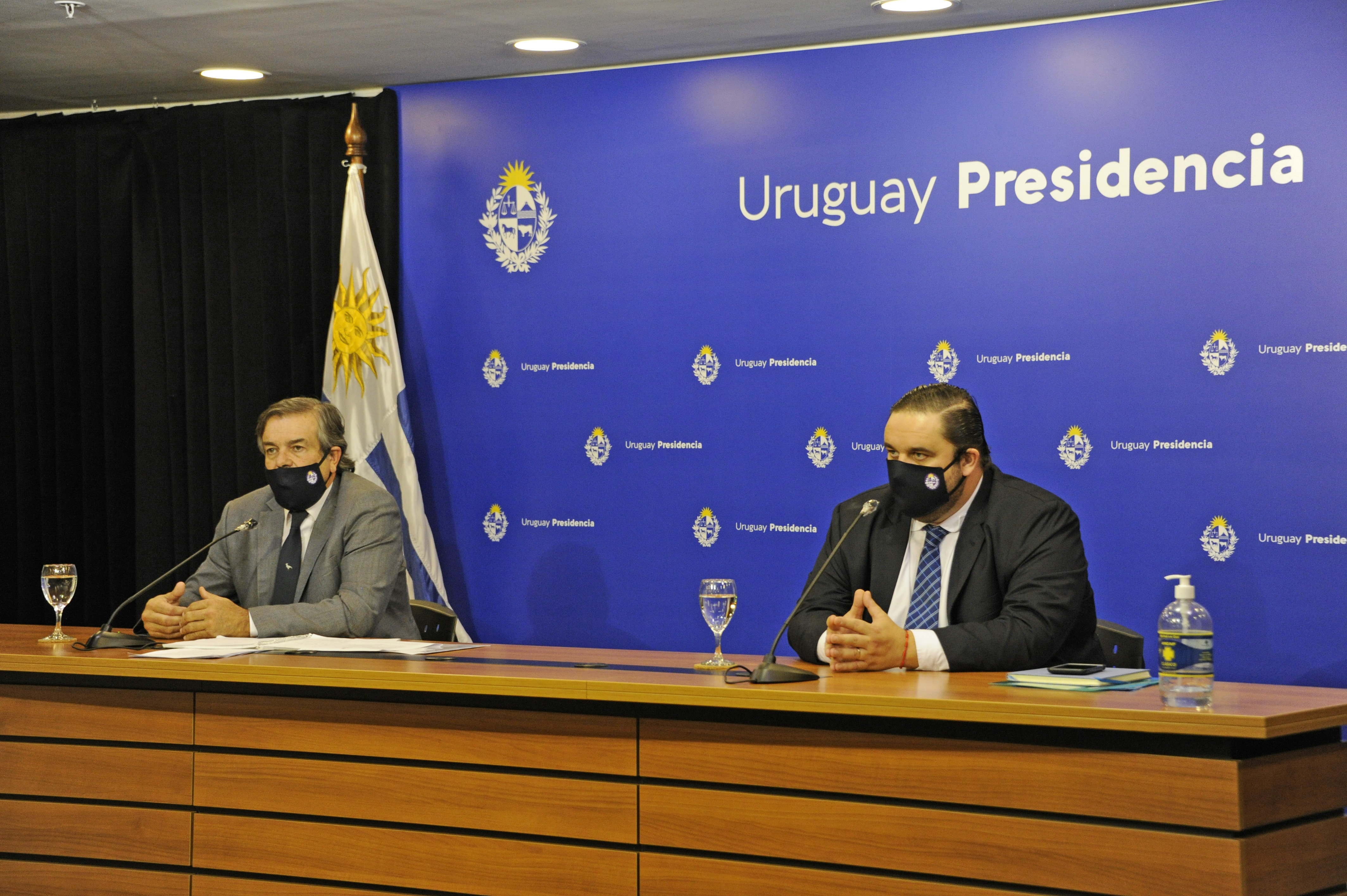 Ministro y subsecretario de Ganadería, Agricultura y Pesca, Carlos Uriarte y Juan Ignacio Buffa