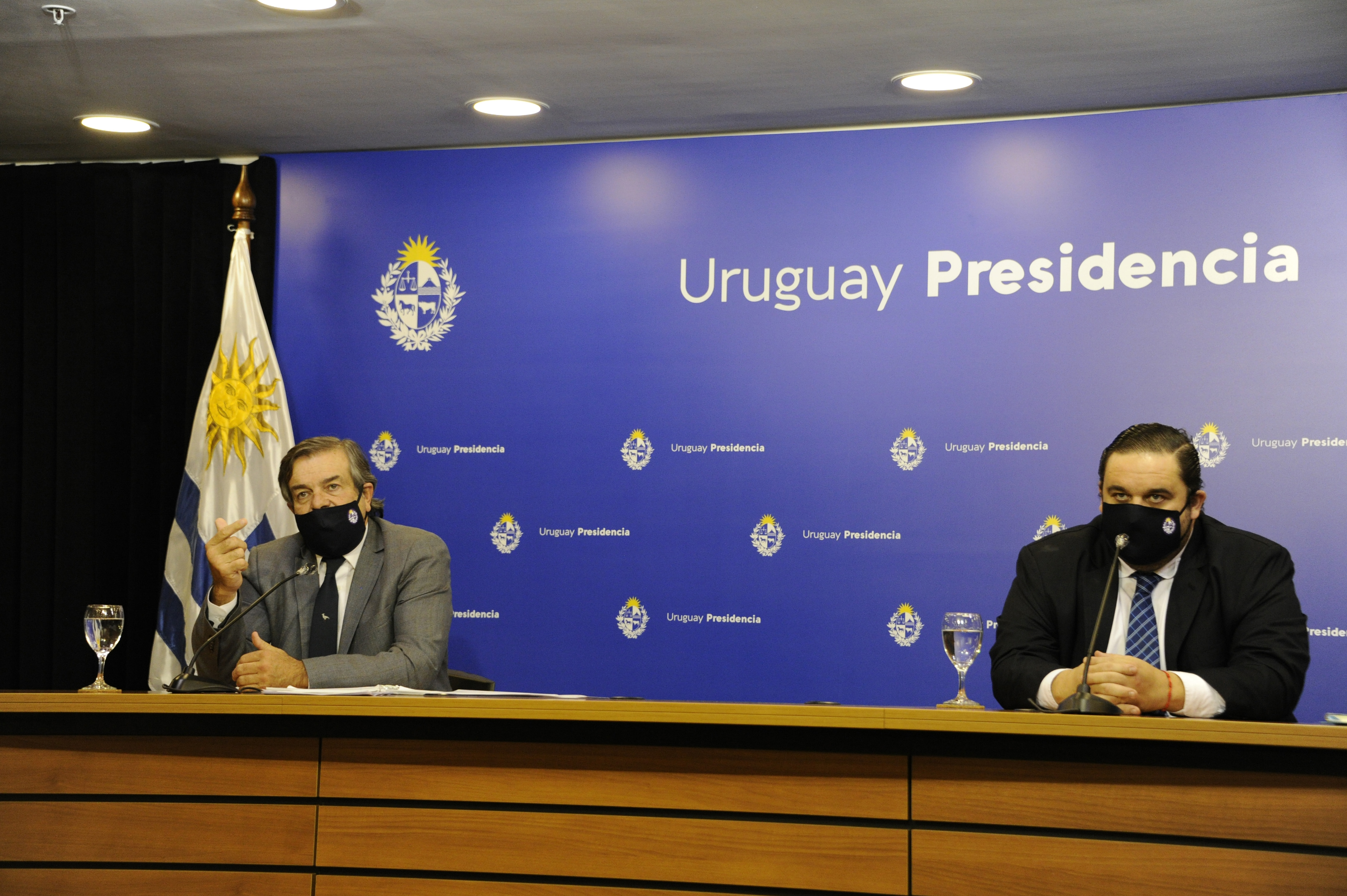 Ministro y subsecretario de Ganadería, Agricultura y Pesca, Carlos Uriarte y Juan Ignacio Buffa