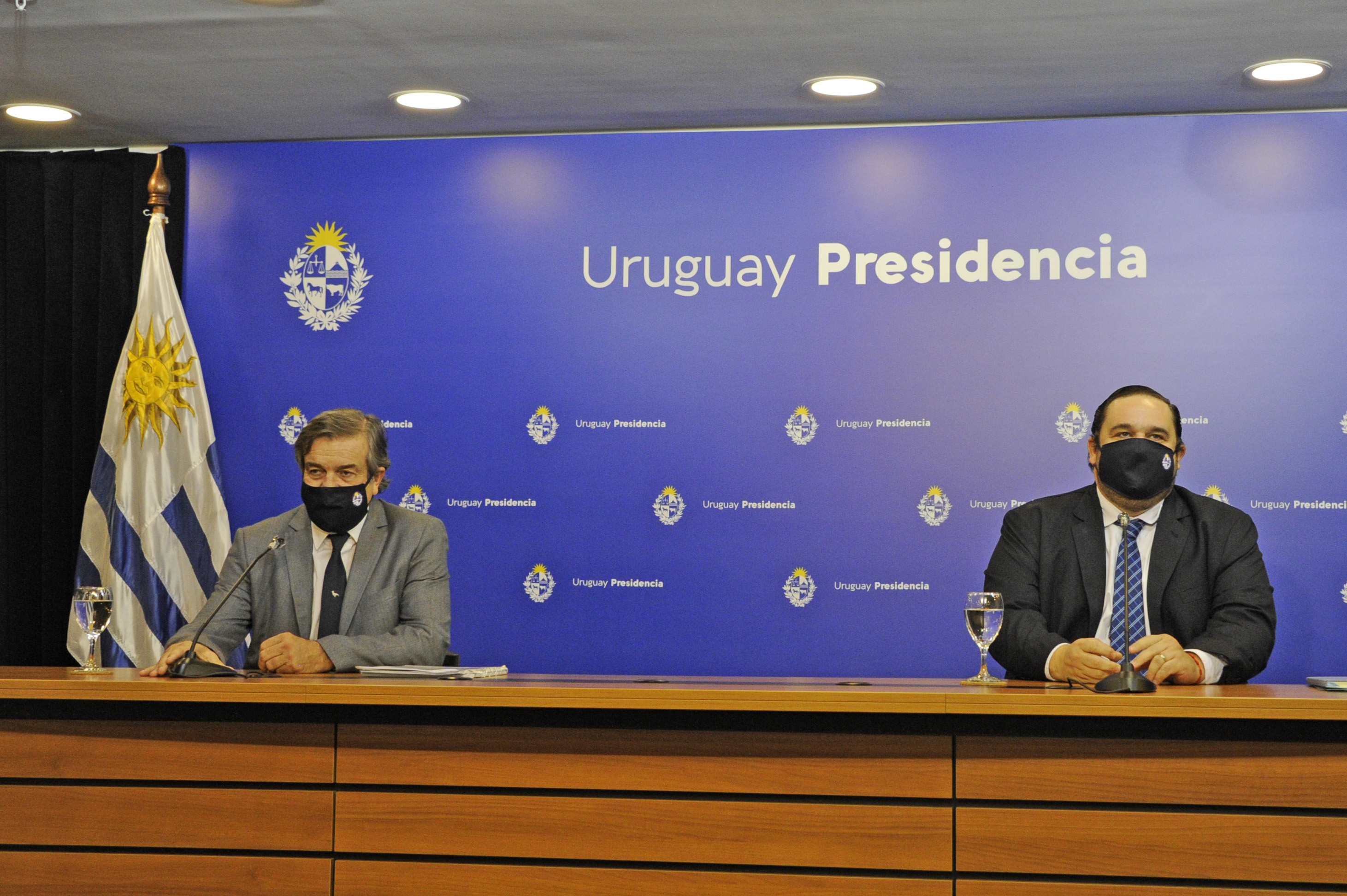 Ministro y subsecretario de Ganadería, Agricultura y Pesca, Carlos Uriarte y Juan Ignacio Buffa