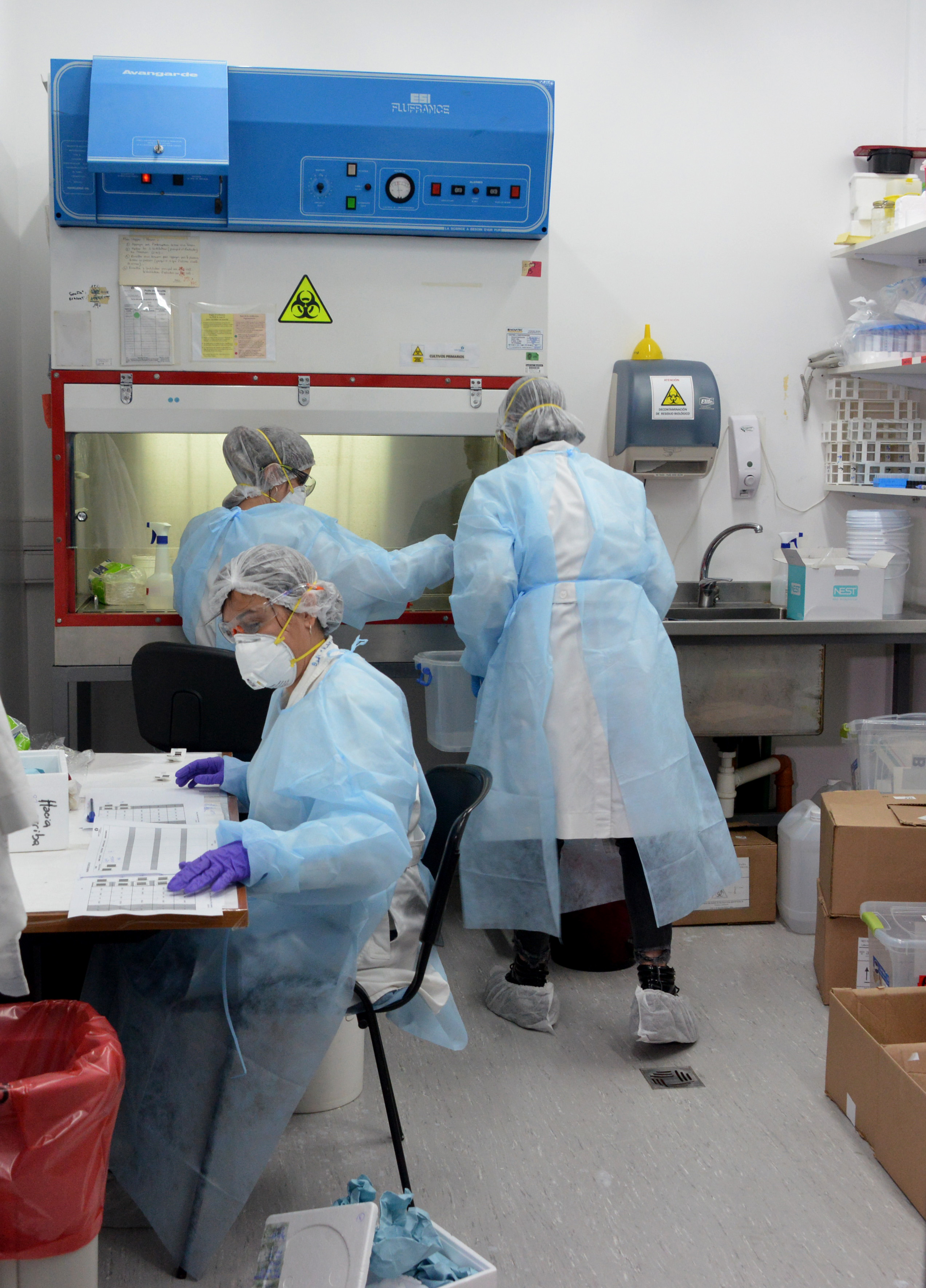 Funcionarios del Instituto Pasteur