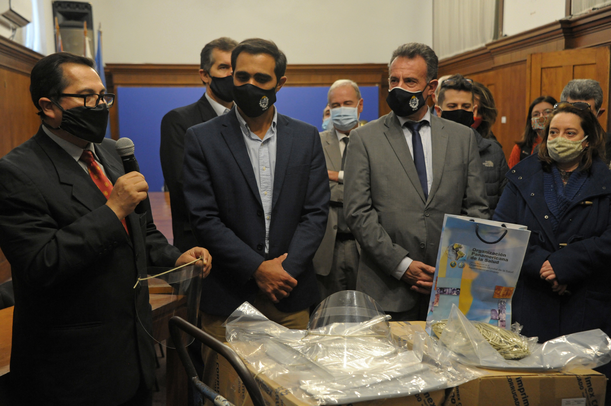 MSP recibió 20.000 protectores faciales para personal médico
