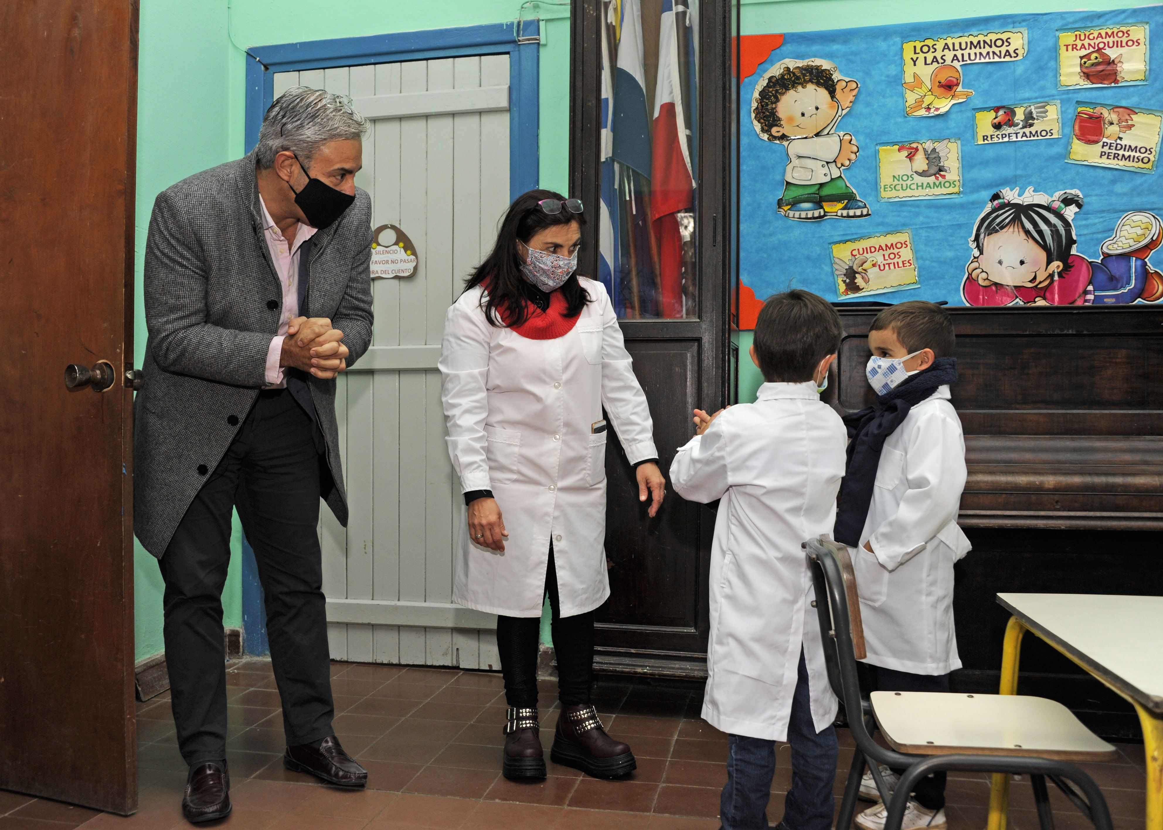 Presidente del Consejo Directivo Central de ANEP, Robert Silva, visitó centros educativos de Canelones y Maldonado