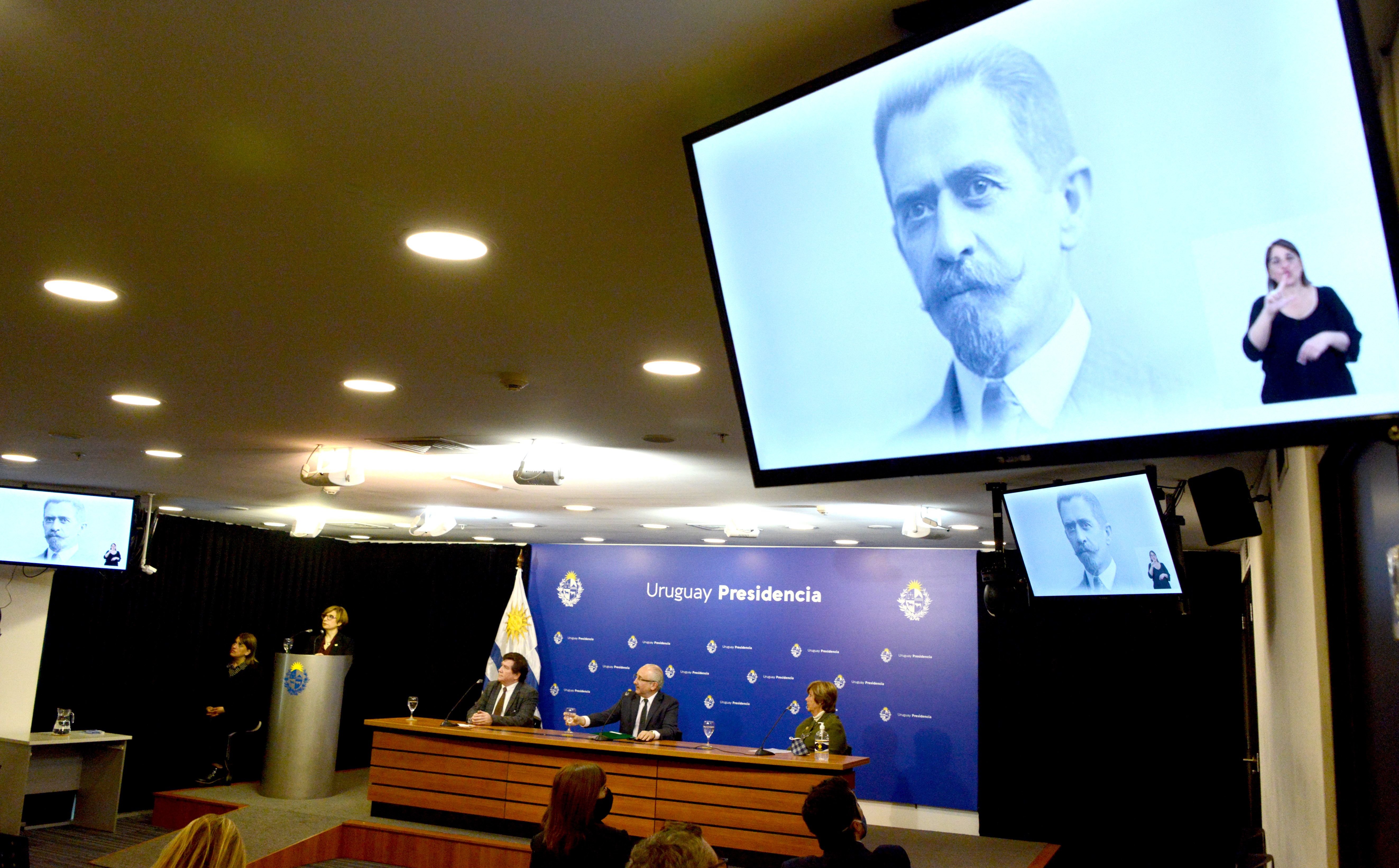 Lanzamiento del Día del Patrimonio en la sala de prensa de la Torre Ejecutiva