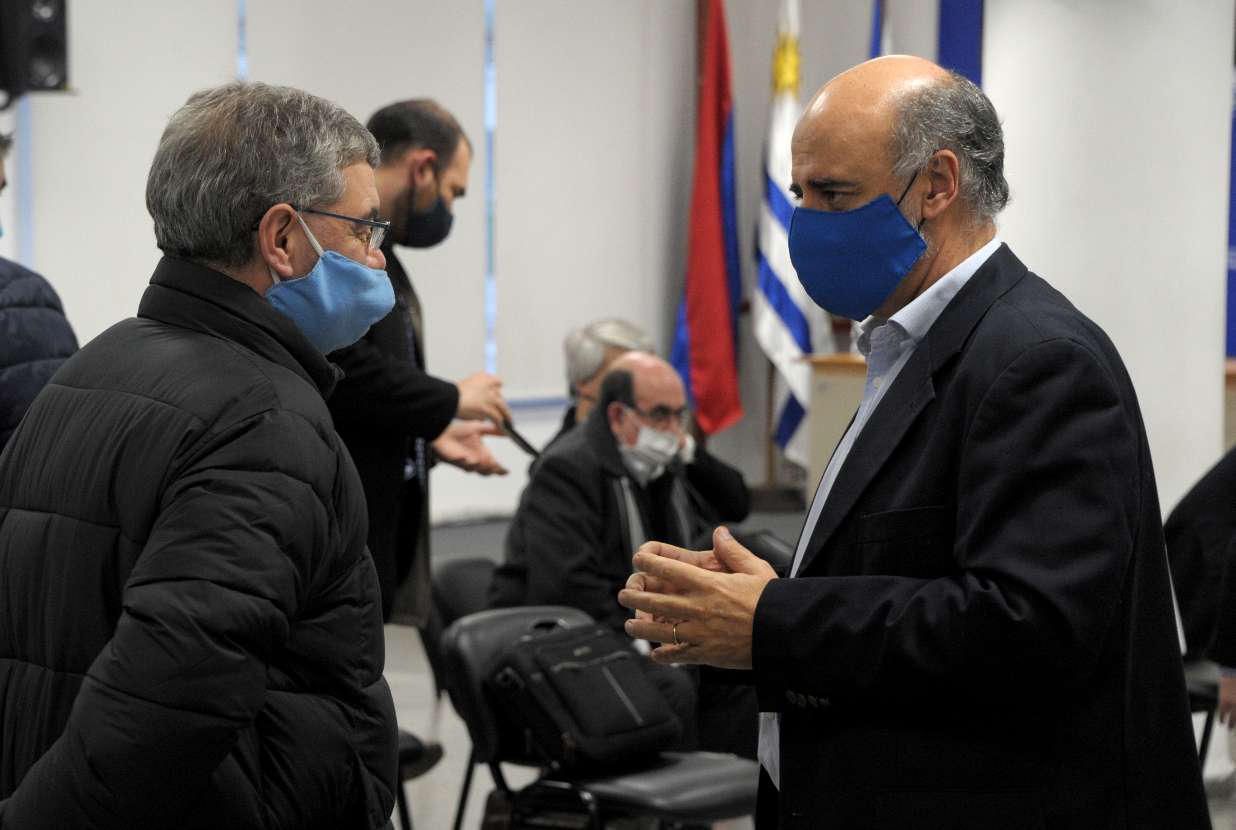 Reunión del Consejo Superior Tripartito, encabezada por el ministro de Trabajo, Pablo Mieres
