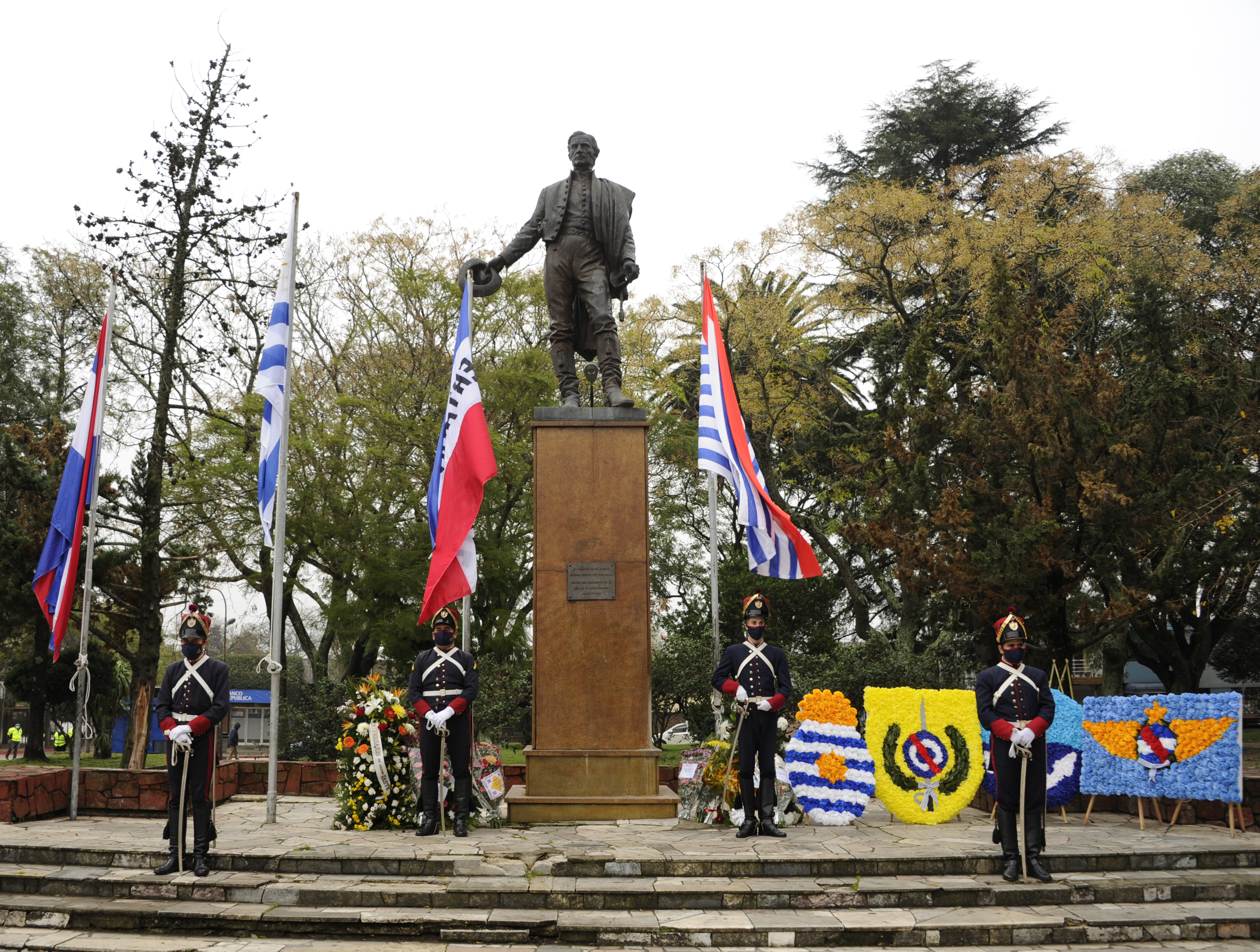 Acto conmemorativo del 256.º aniversario del Natalicio de José Artigas, en Sauce, Canelones