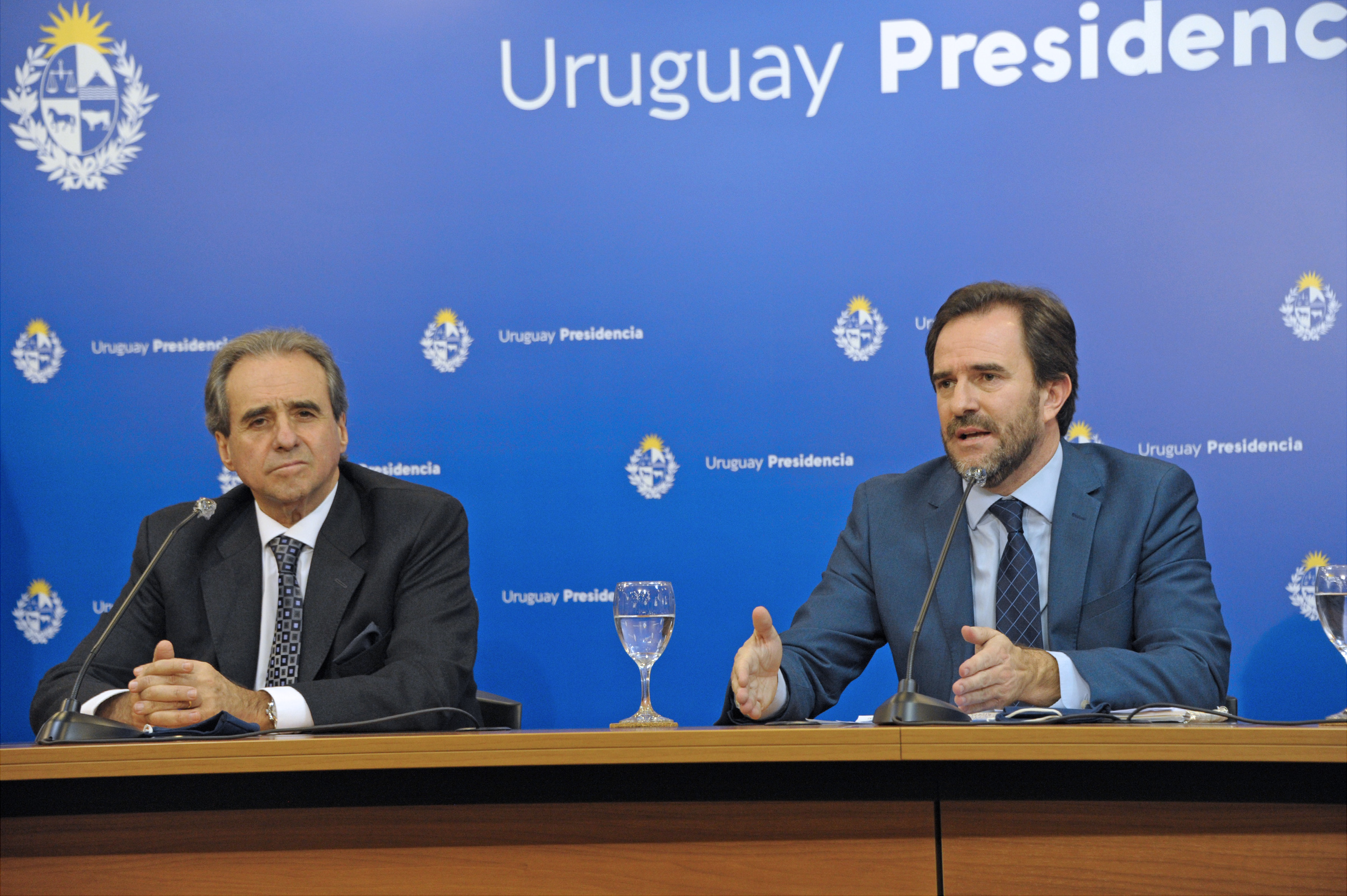 Ministro de Turismo, Germán Cardoso, haciendo uso de la palabra