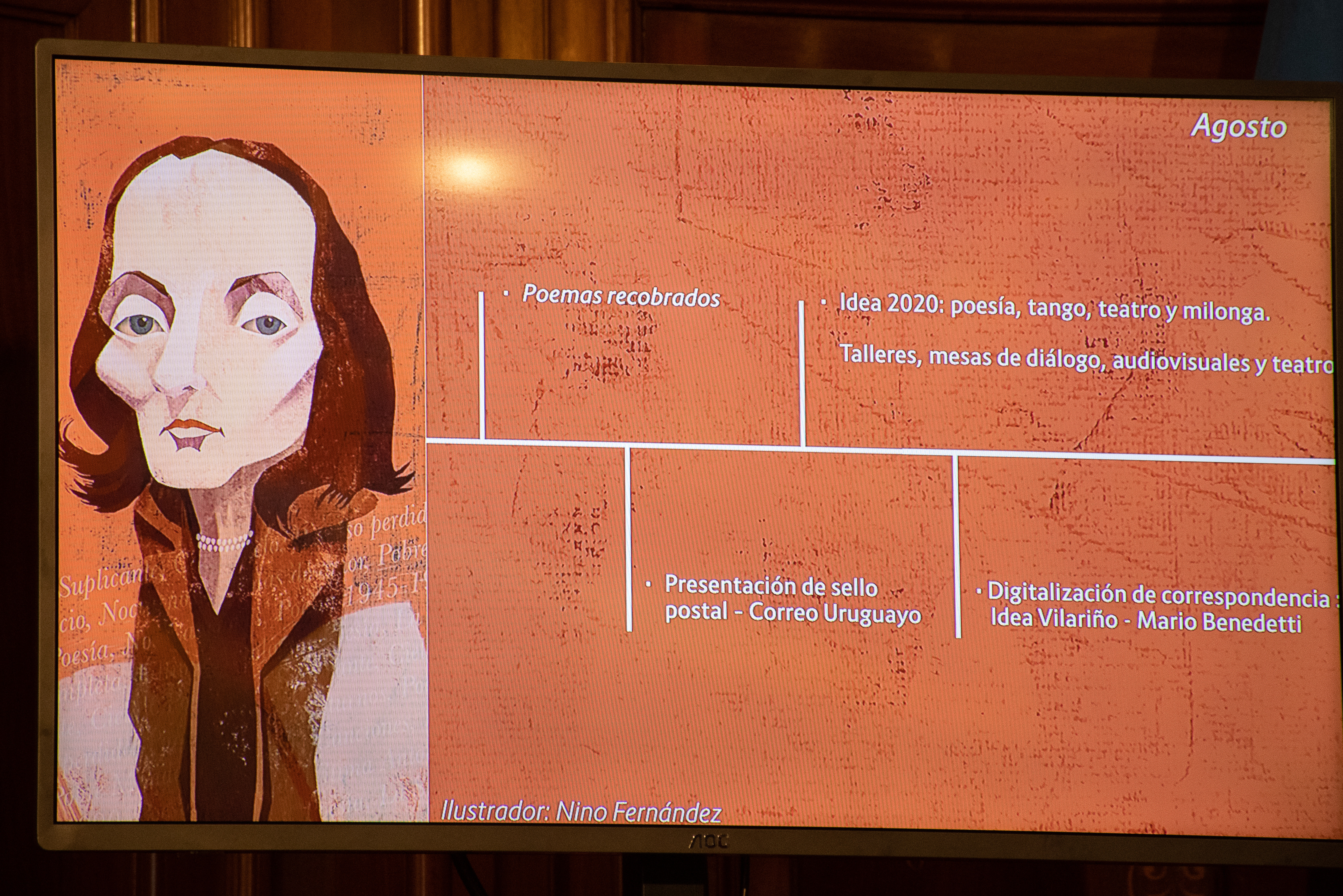Lanzamiento de homenajes en la biblioteca del Palacio Legislativo