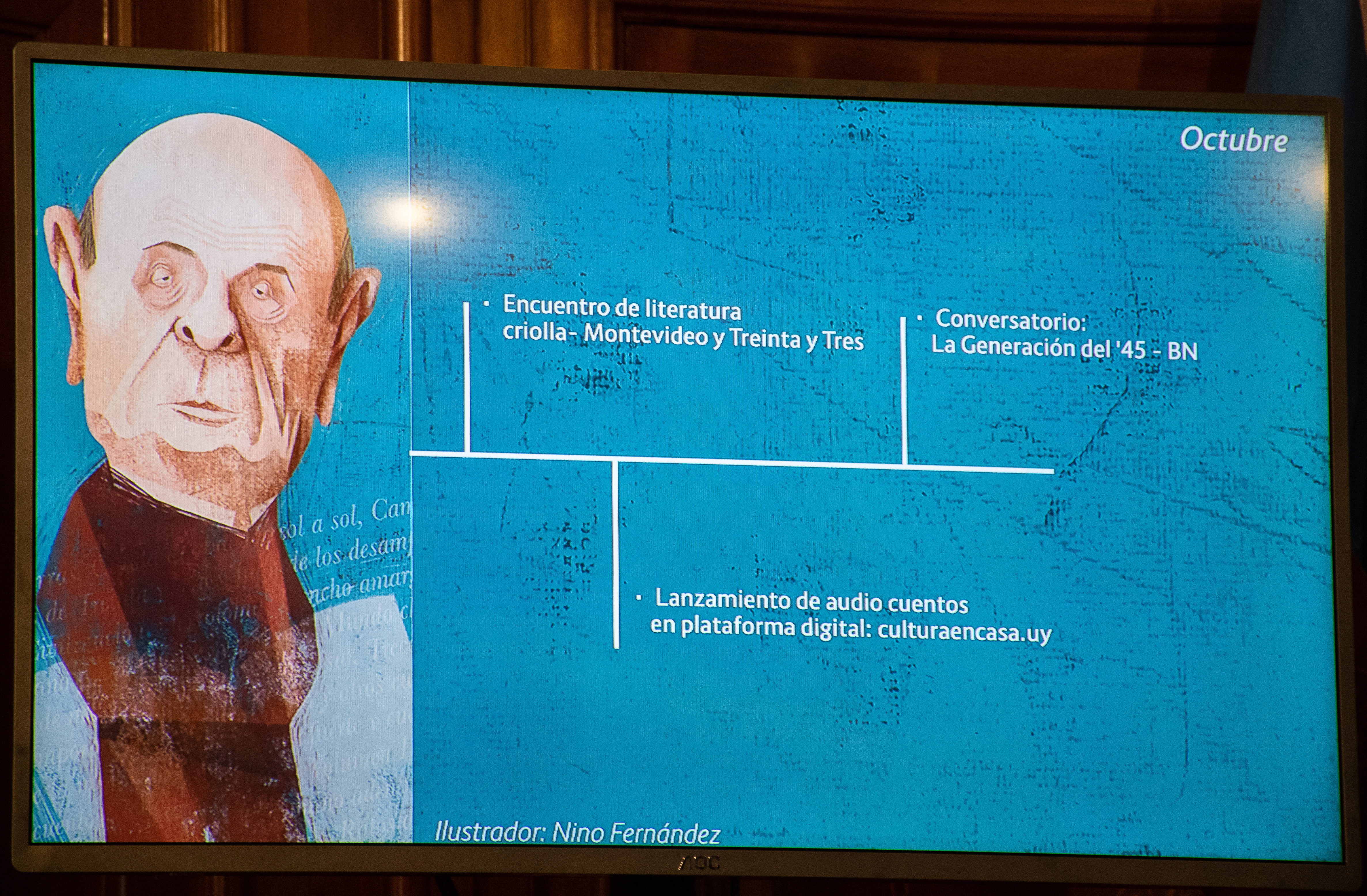 Lanzamiento de homenajes en la biblioteca del Palacio Legislativo