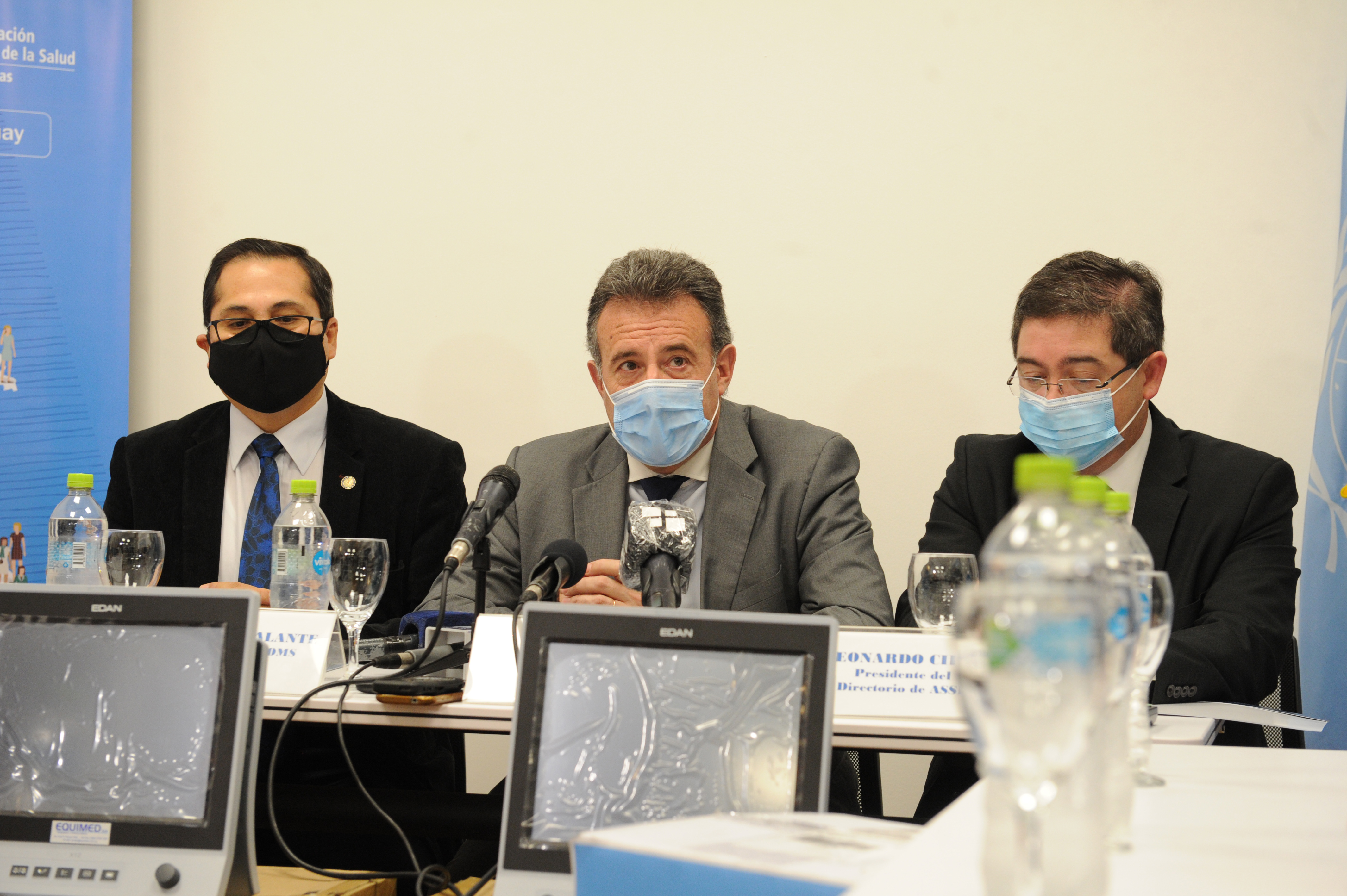 Acto de recepción de donaciones de equipamientos e insumos médicos destinados a ASSE
