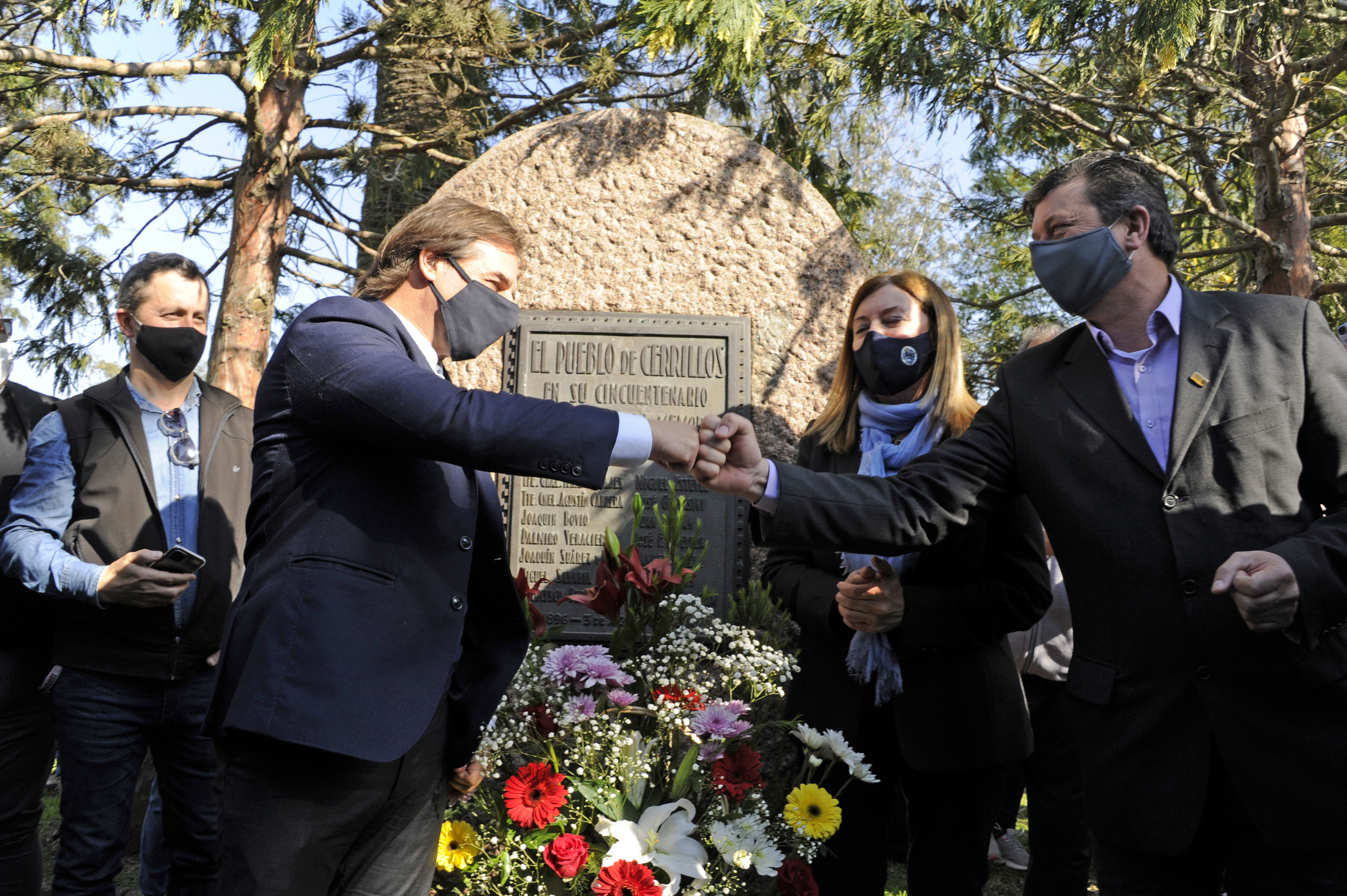 Presidente Lacalle Pou en aniversario de la ciudad de Los Cerrillos en Canelones