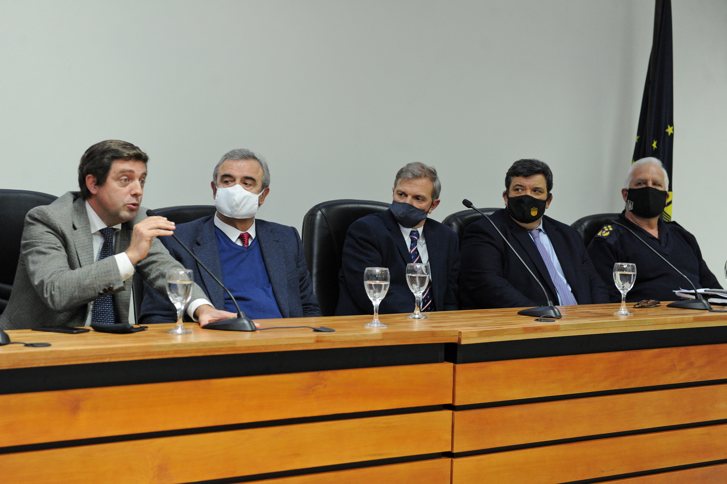 Presidente de la Asociación Uruguaya de Fútbol, Ignacio Alonso, haciendo uso de la palabra