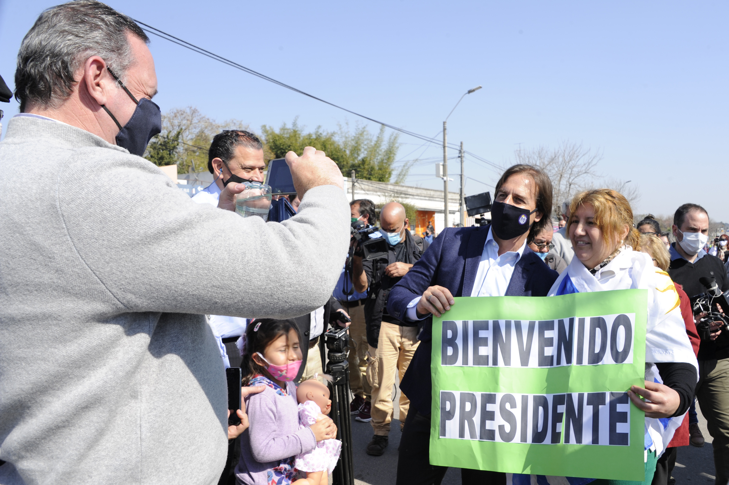 Presidente Luis Lacalle Pou, presente en acto por los 100 años de la ciudad de Young, Río Negro