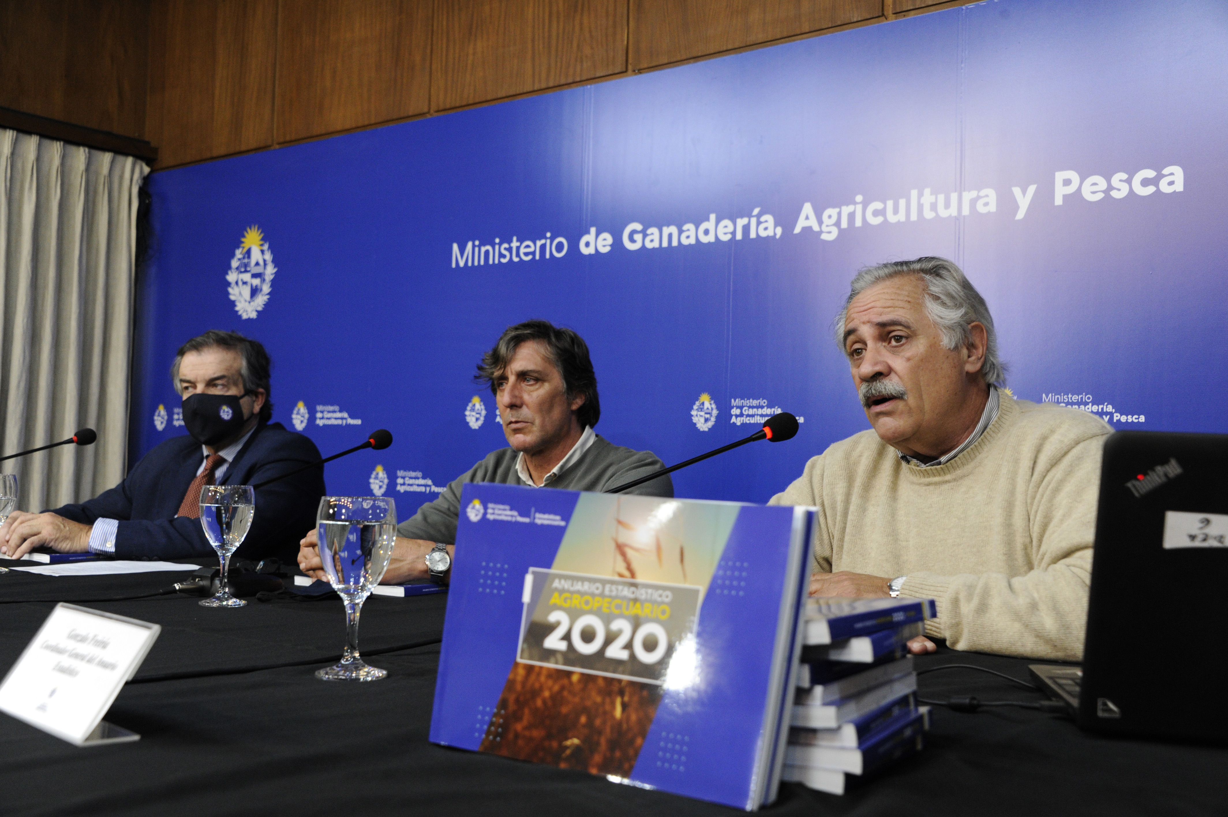 Conferencia de prensa virtual, encabezada por el ministro de Ganadería, Agricultura y Pesca, Carlos Uriarte