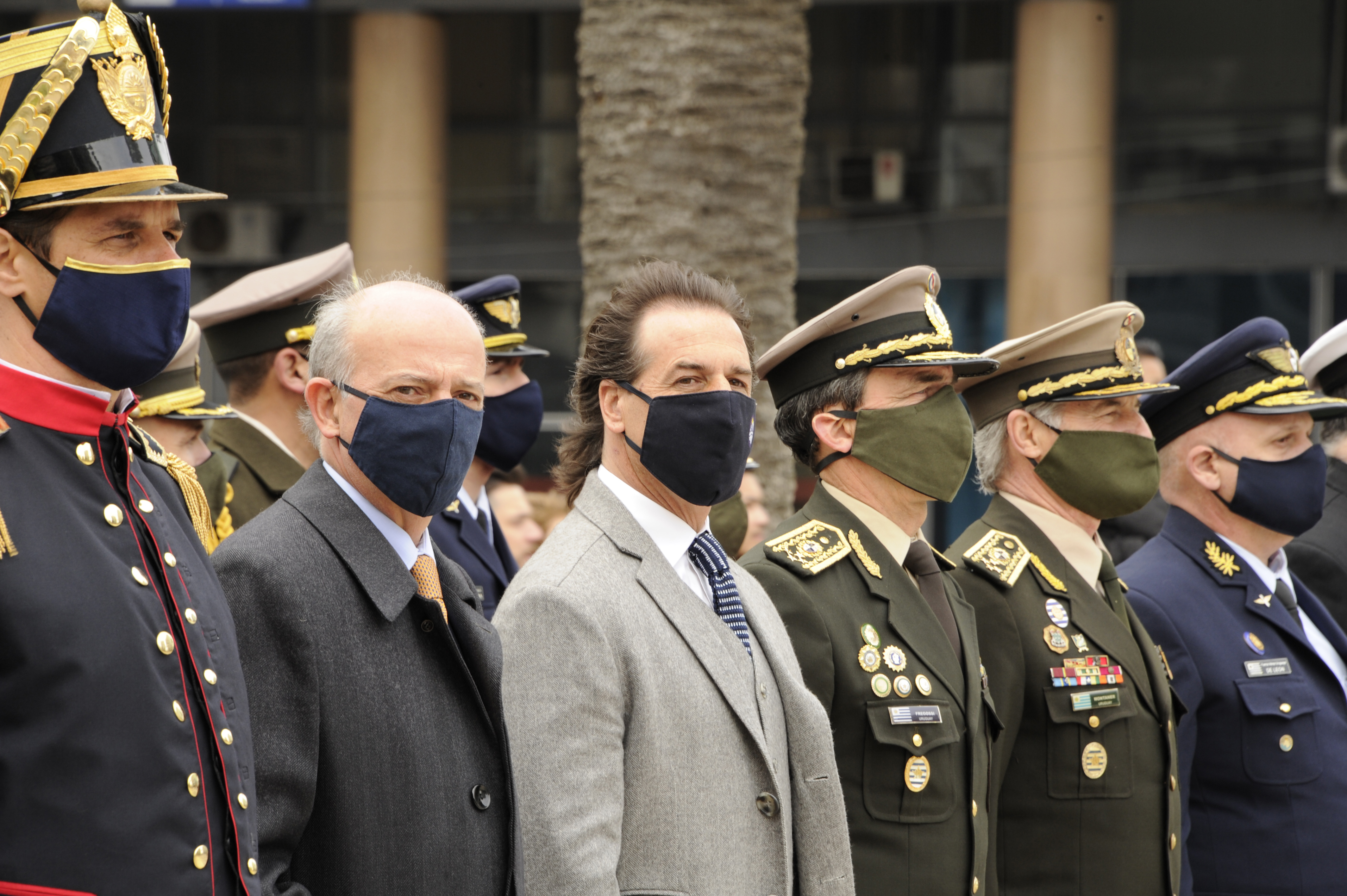 Presidente Lacalle Pou en acto de reapertura del Mausoleo al General José Artigas