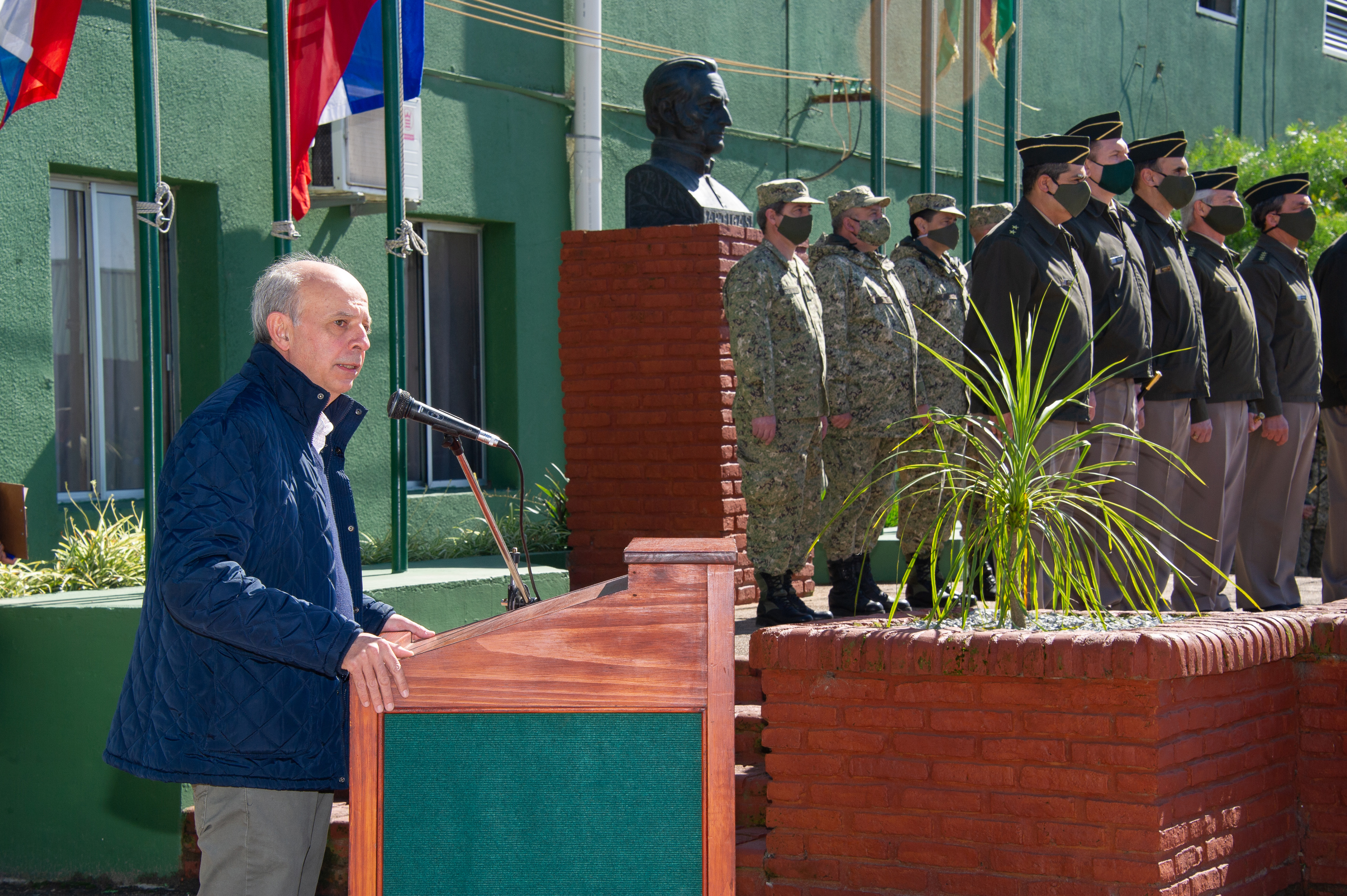 Ministro Javier García, en acto de despedida del contingente que partirá al Congo el domingo 6 para integrar la misión de paz de Naciones Unidas