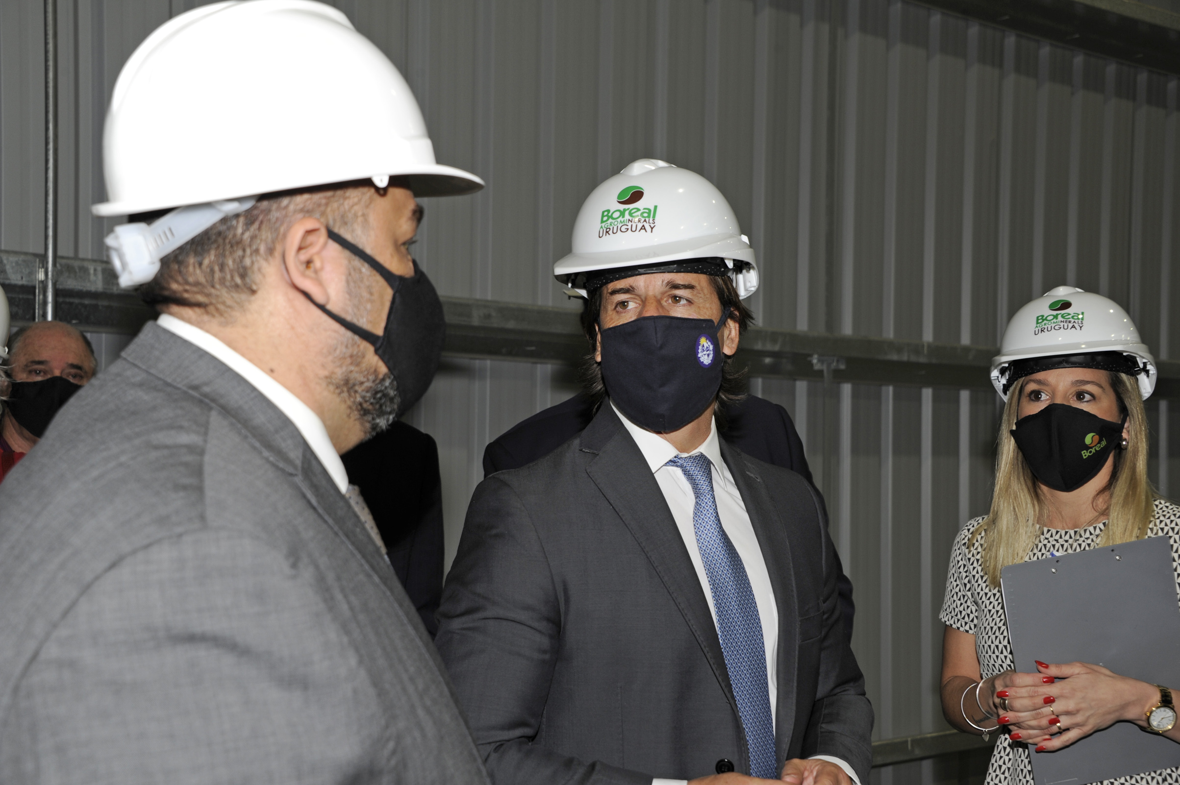 Presidente Luis Lacalle Pou encabezó inauguración de la planta de la empresa Boreal