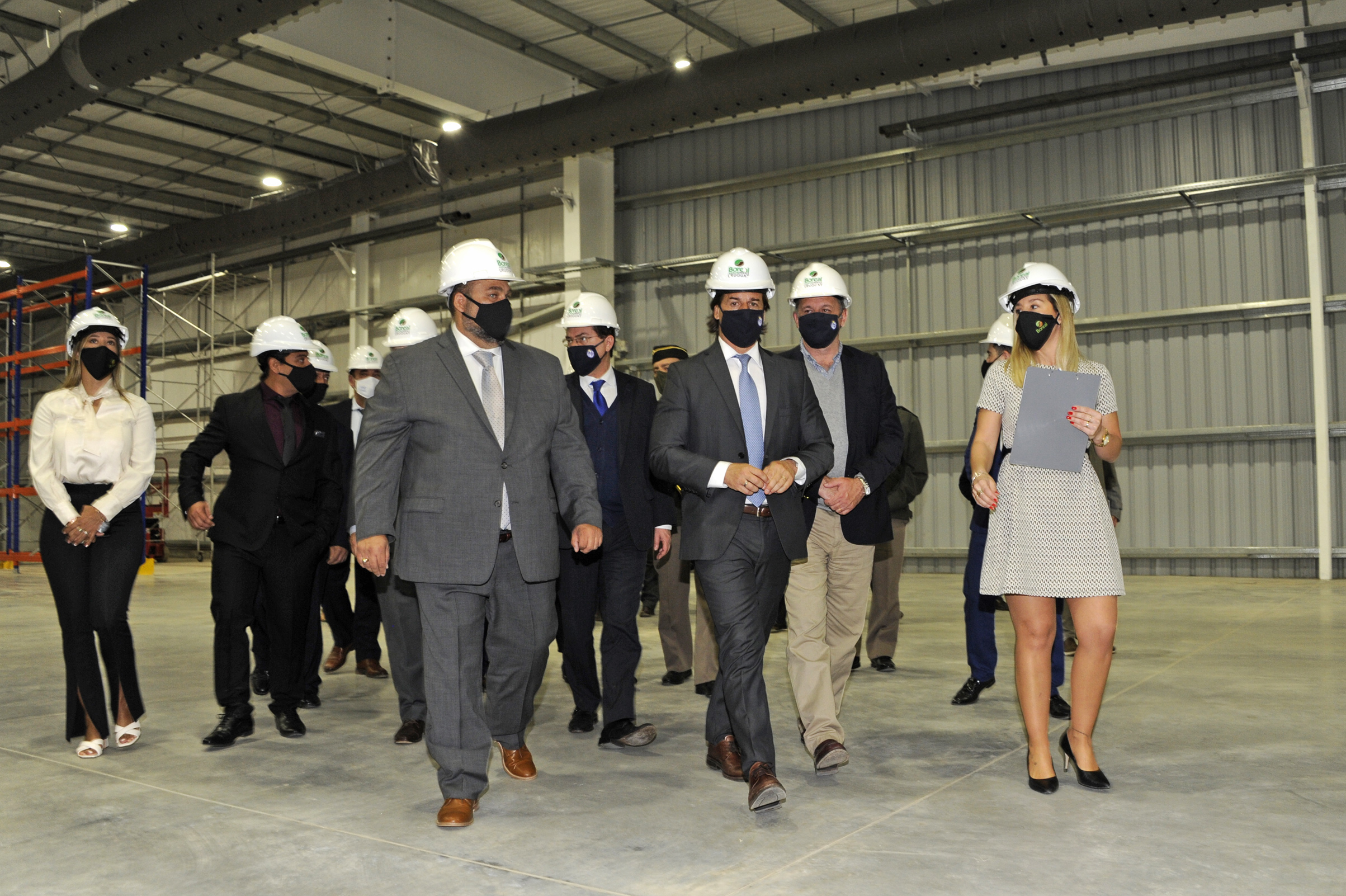 Presidente Luis Lacalle Pou encabezó inauguración de la planta de la empresa Boreal