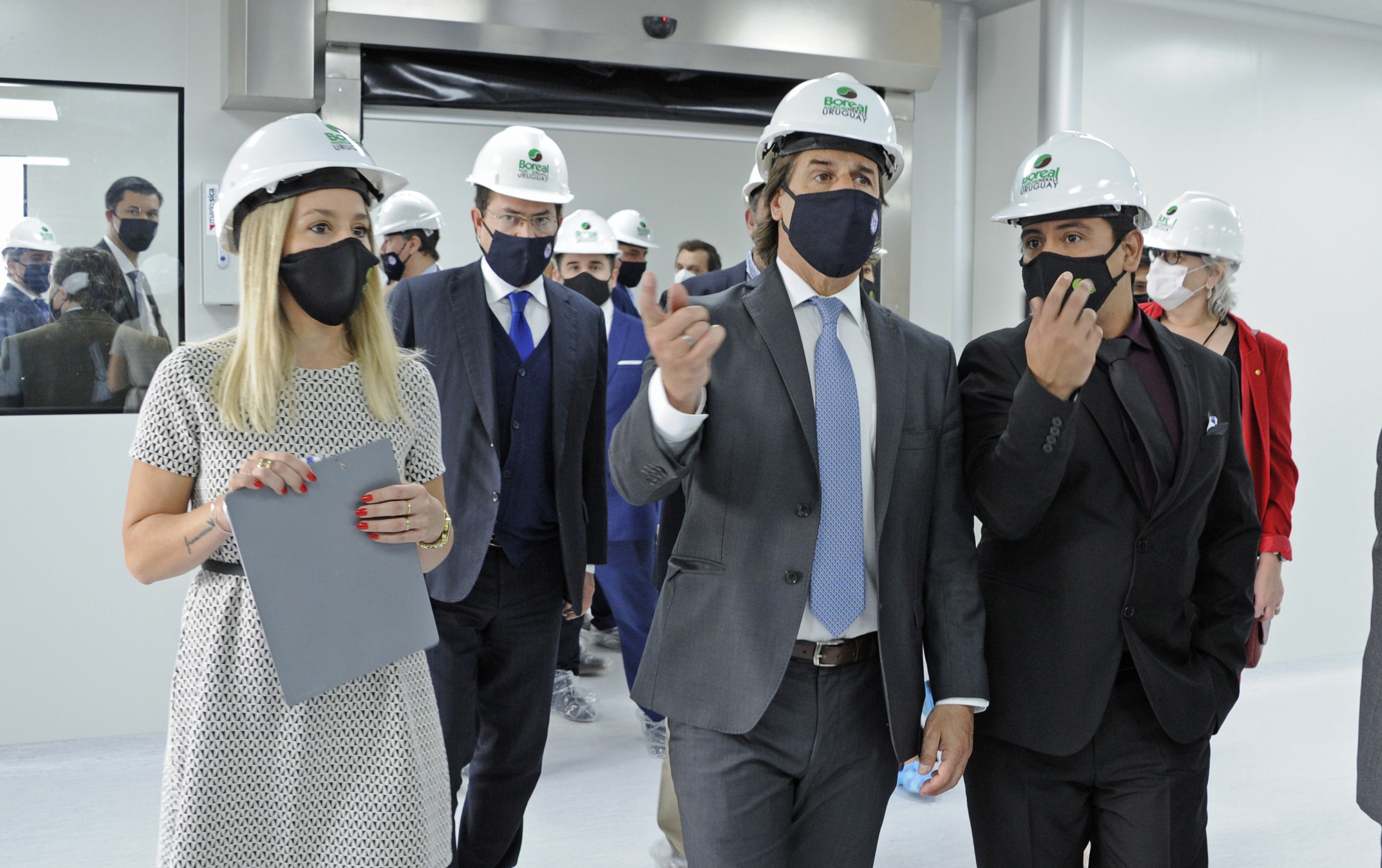 Presidente Luis Lacalle Pou encabezó inauguración de la planta de la empresa Boreal