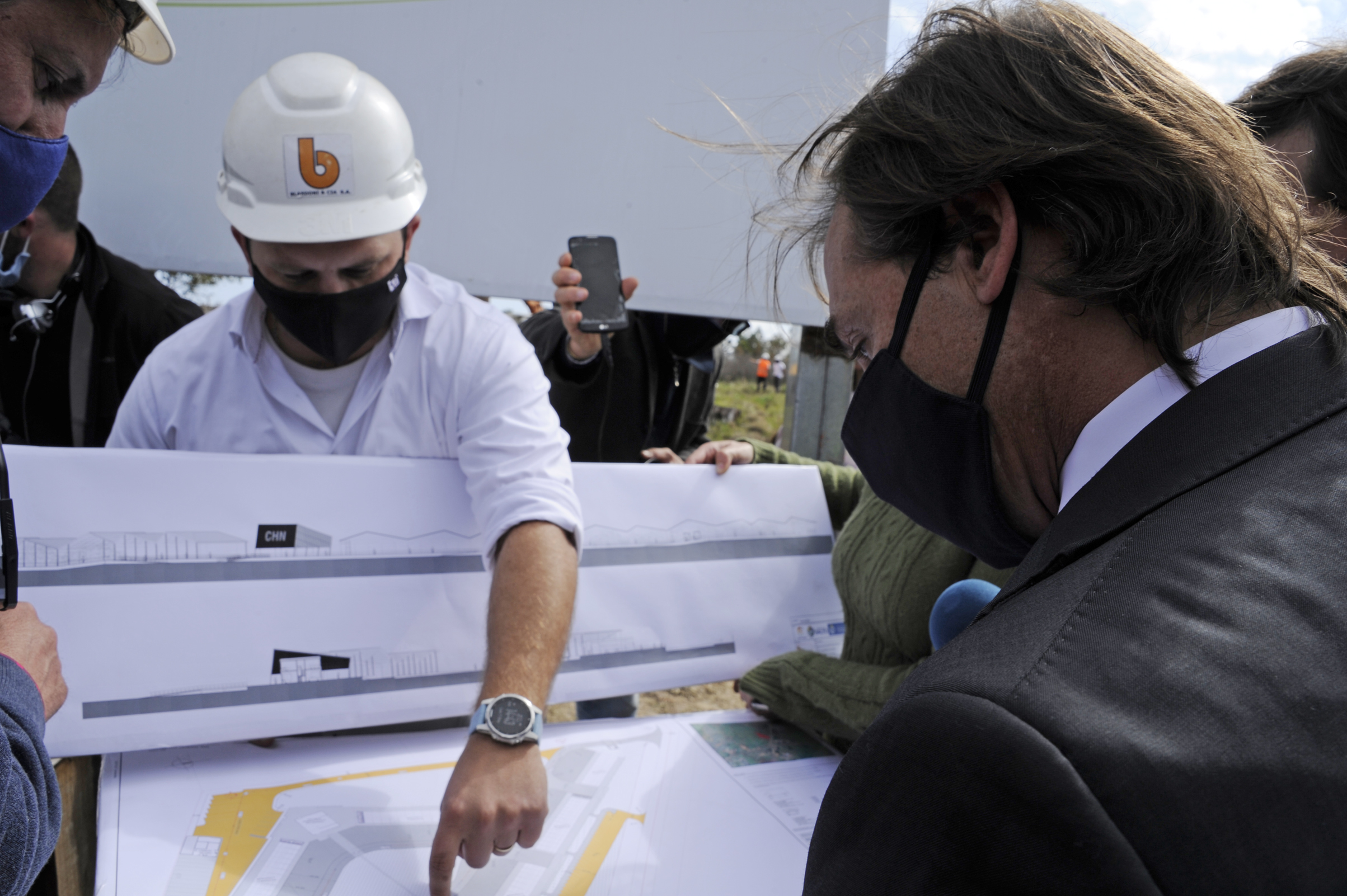 Presidente de la República, Luis Lacalle Pou, visitó las obras de Central Hortícola del Norte