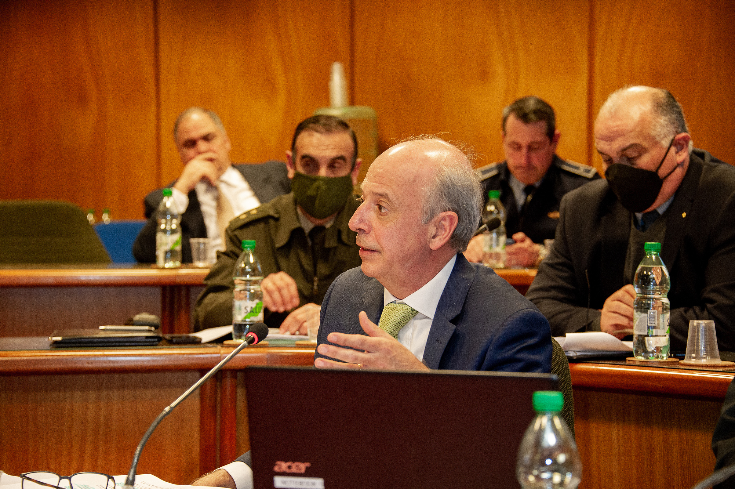 Comparecimiento del ministro de Defensa Nacional, Javier García, en la Comisión de Presupuesto del Parlamento
