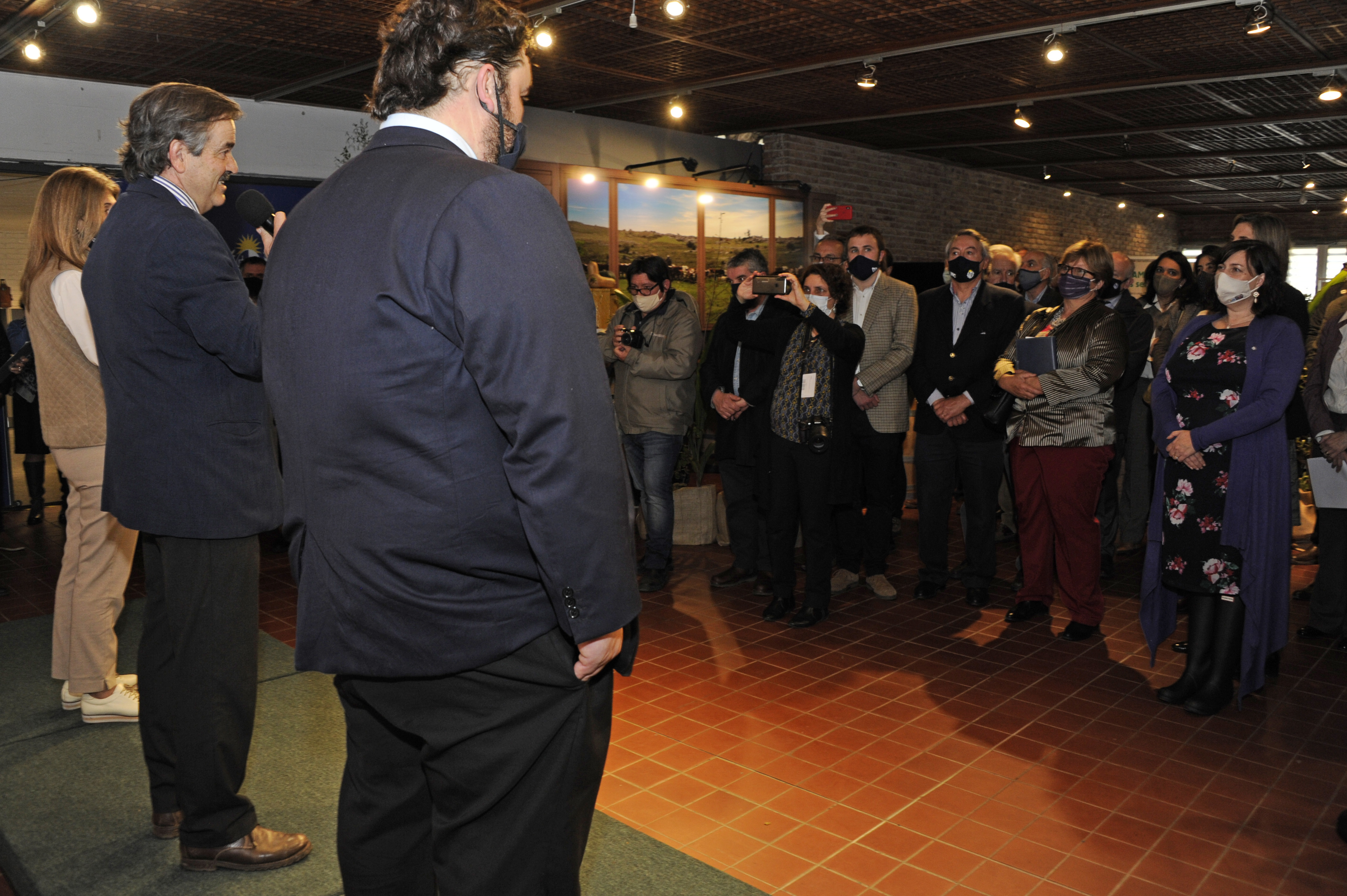 Acto de inauguración del stand del Ministerio de Ganadería, Agricultura y Pesca en la Expo Prado 2020