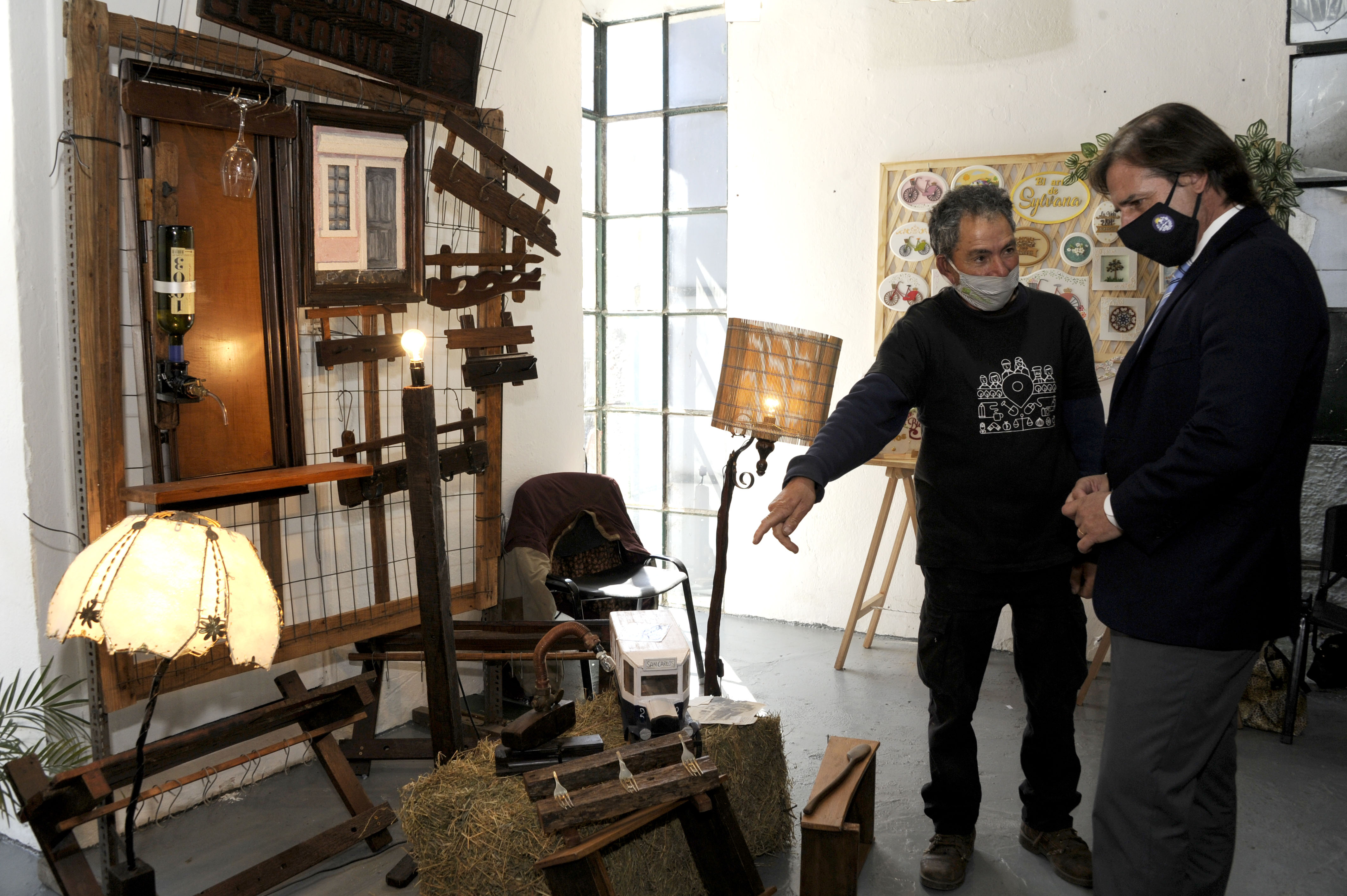 Presidente Luis Lacalle Pou, durante su recorrida por la Rural del Prado, en el marco de la Expo Prado 2020