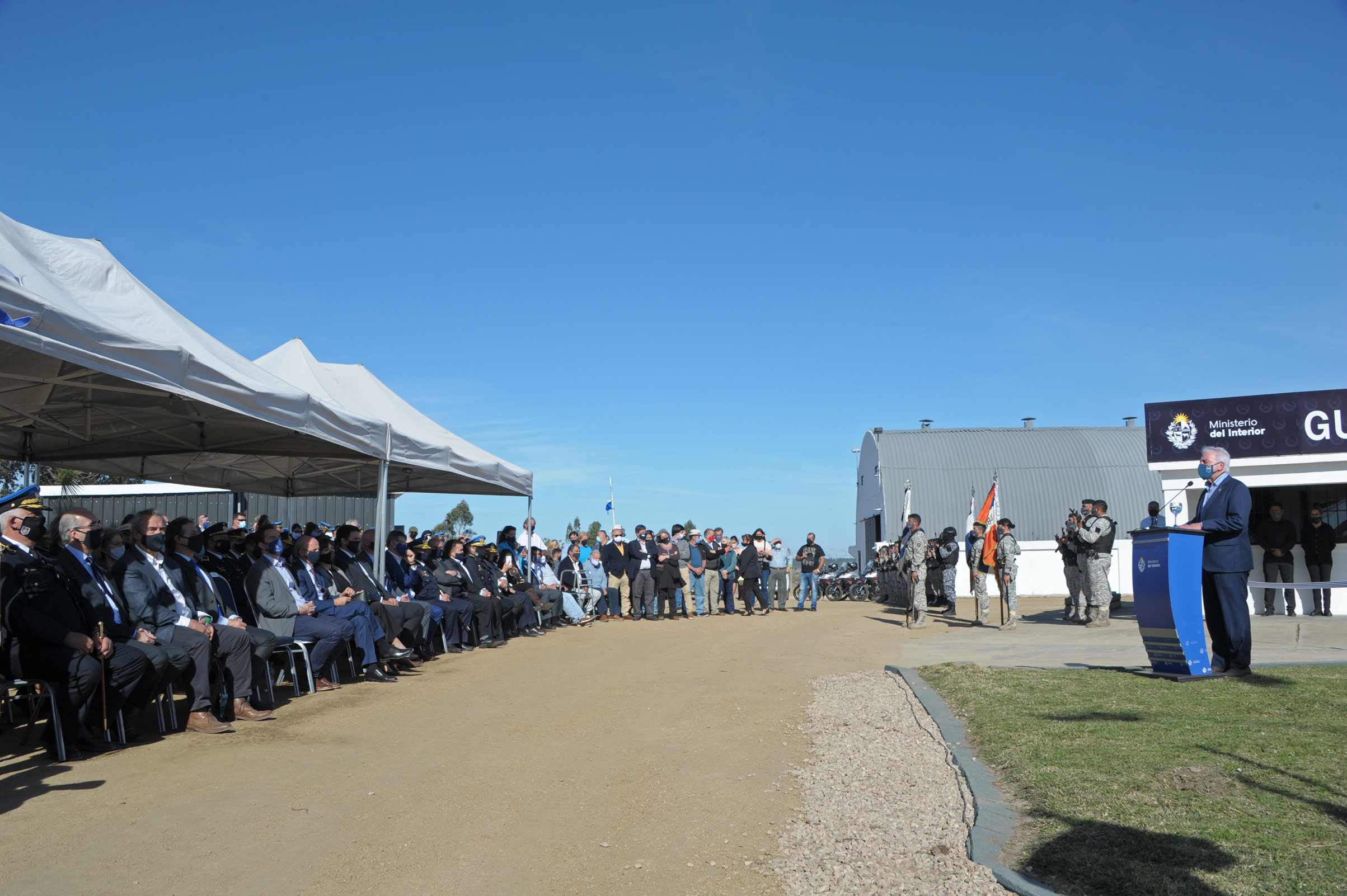 Presidente de la República encabezó inauguración de sede de la Guardia Republicana en San Carlos, Maldonado