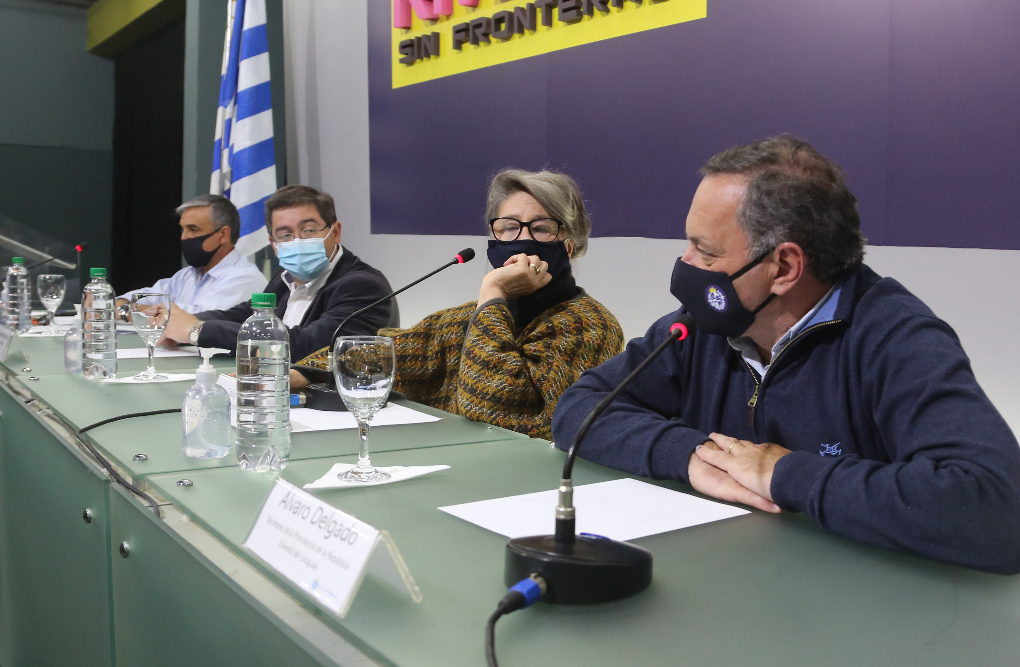 Carlos Sarríes, Leonardo Cipriani, Alma Galup y Álvaro Delgado