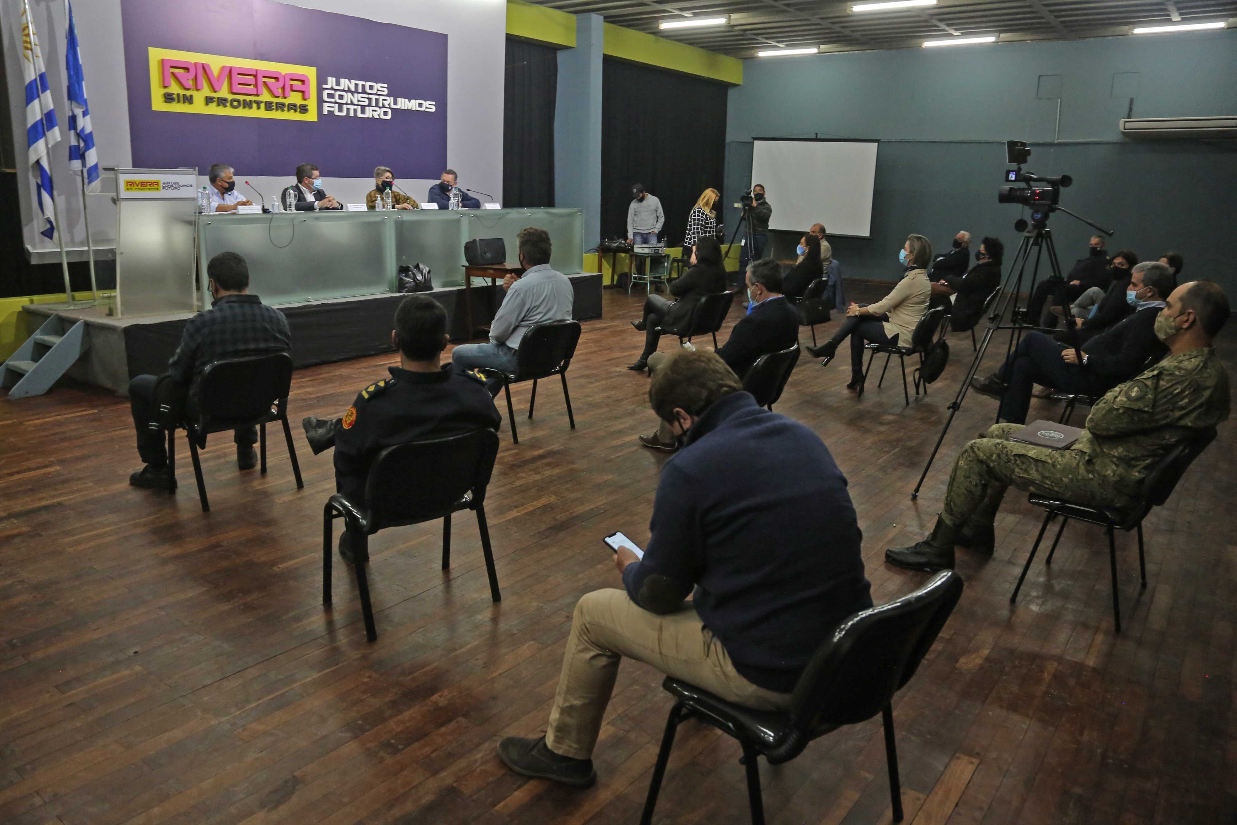 Conferencia de prensa en Rivera