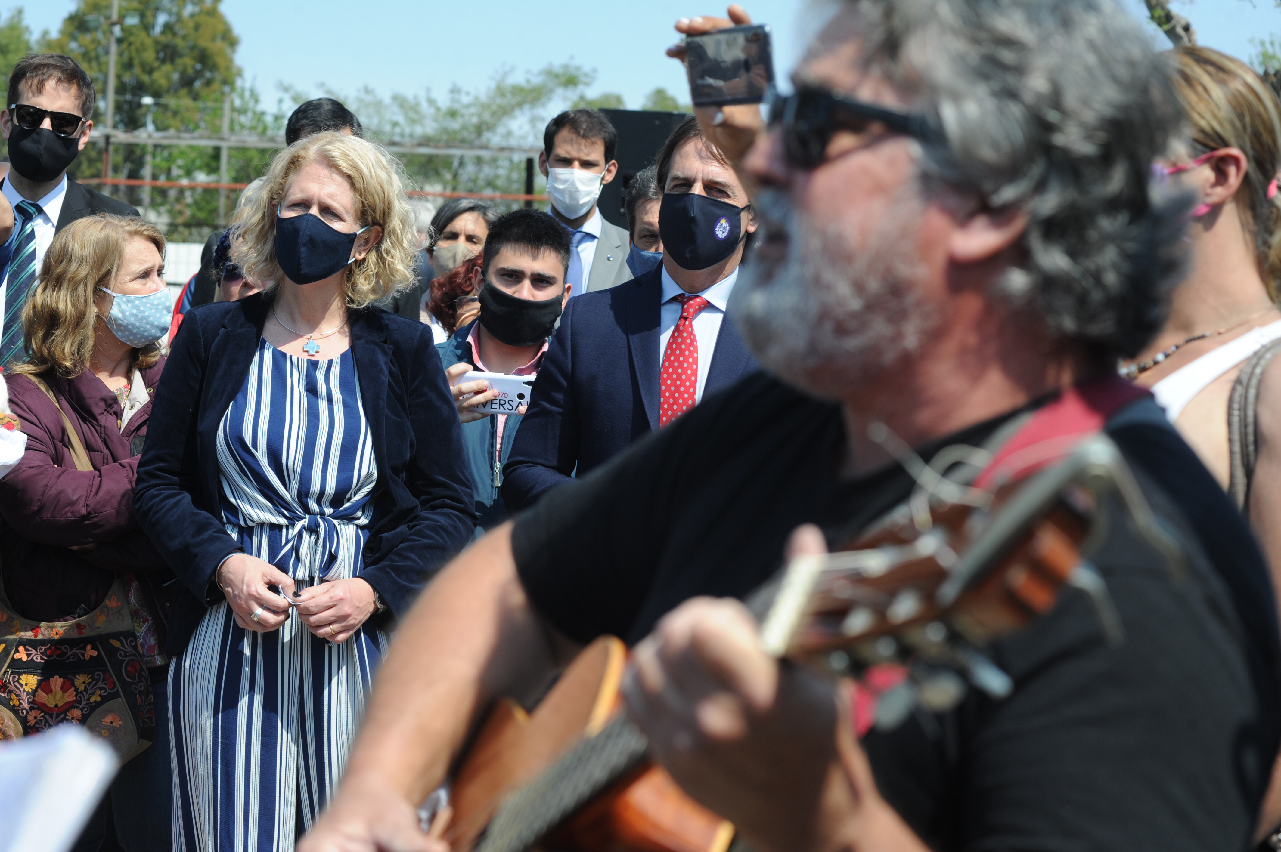 Presidente de la República, Luis Lacalle Pou, presente en la inauguración de conjunto de soluciones habitacionales