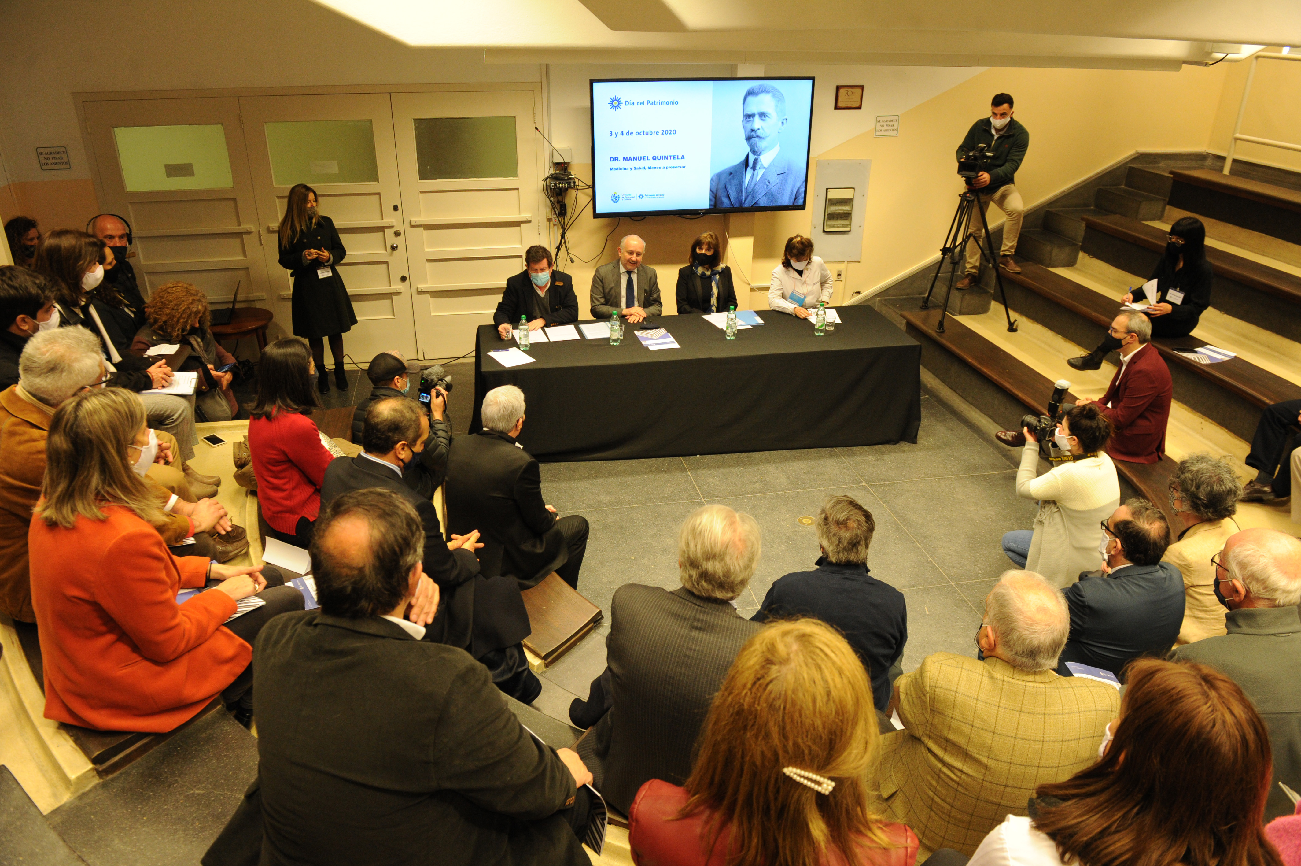 Ministro Da Silveira encabezó el acto de apertura del Día del Patrimonio, que homenajea al Dr. Manuel Quintela