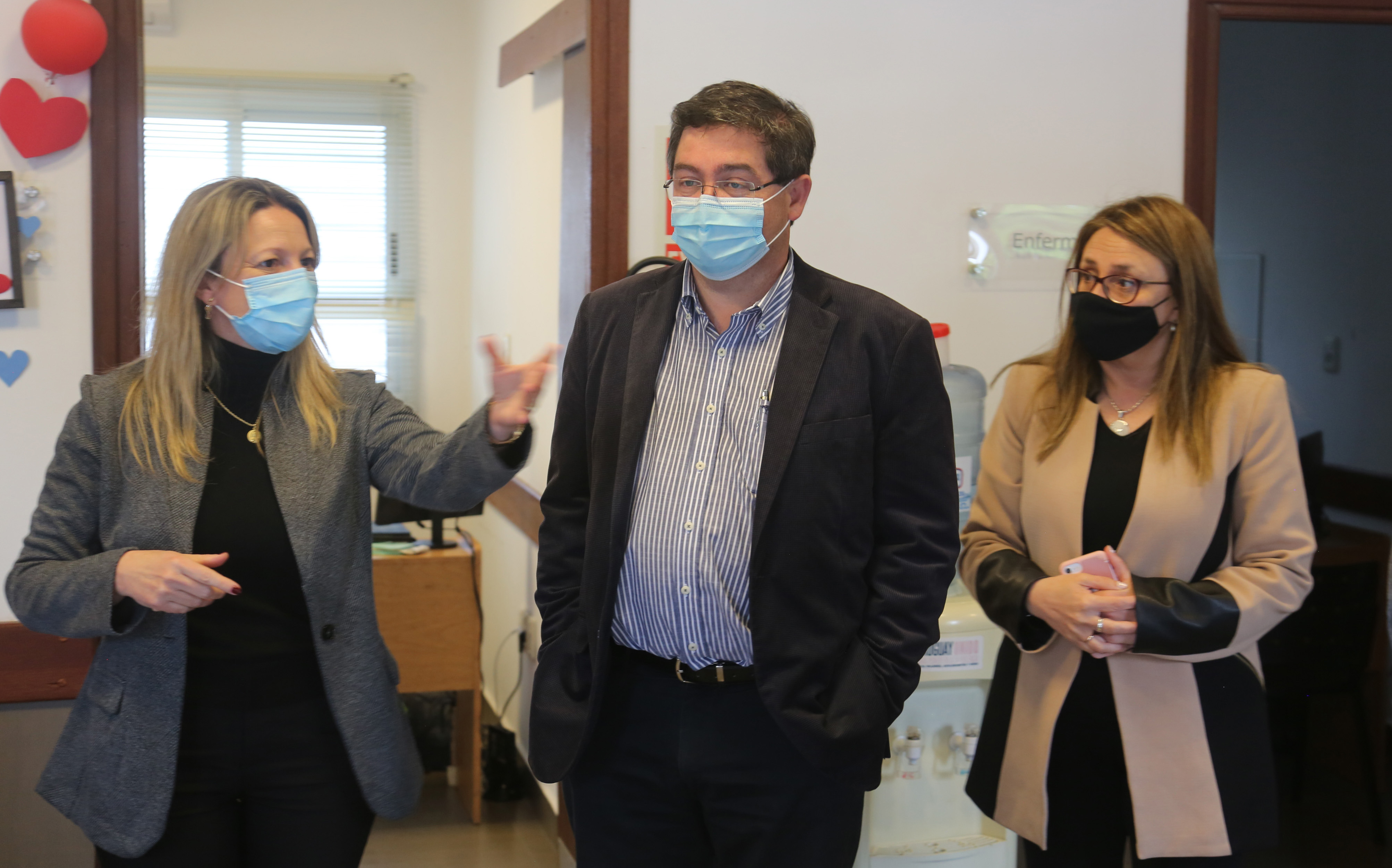 Presidente de ASSE, Leonardo Cipriani, durante su gira por Artigas