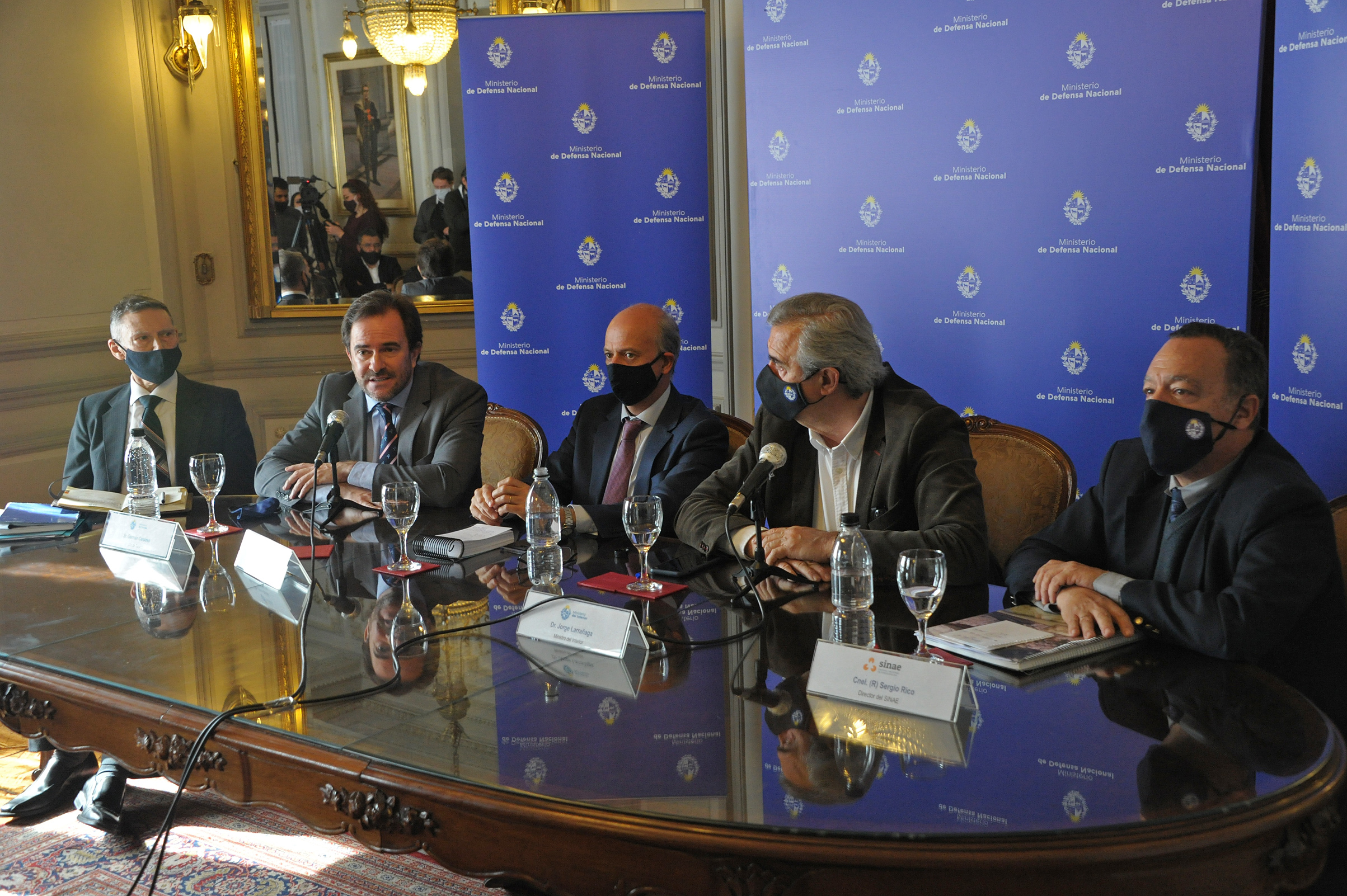Ministro de Turismo, Germán Cardoso, haciendo uso de la palabra