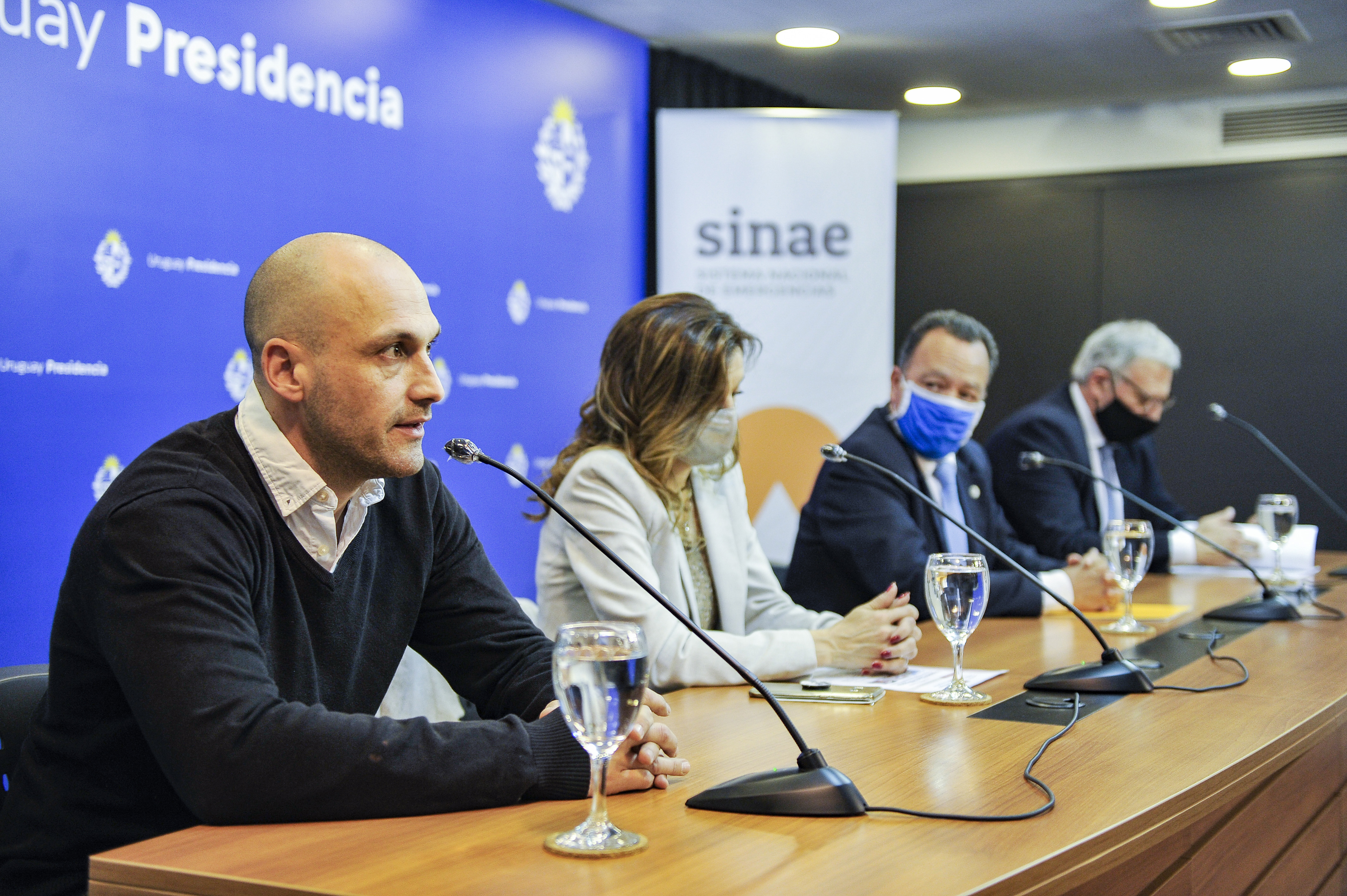 Enrique Macías, Fabiana Conti, Sergio Rico y Gerardo Sotelo en presentación de campaña de comunicación “Prepararse hace la diferencia”