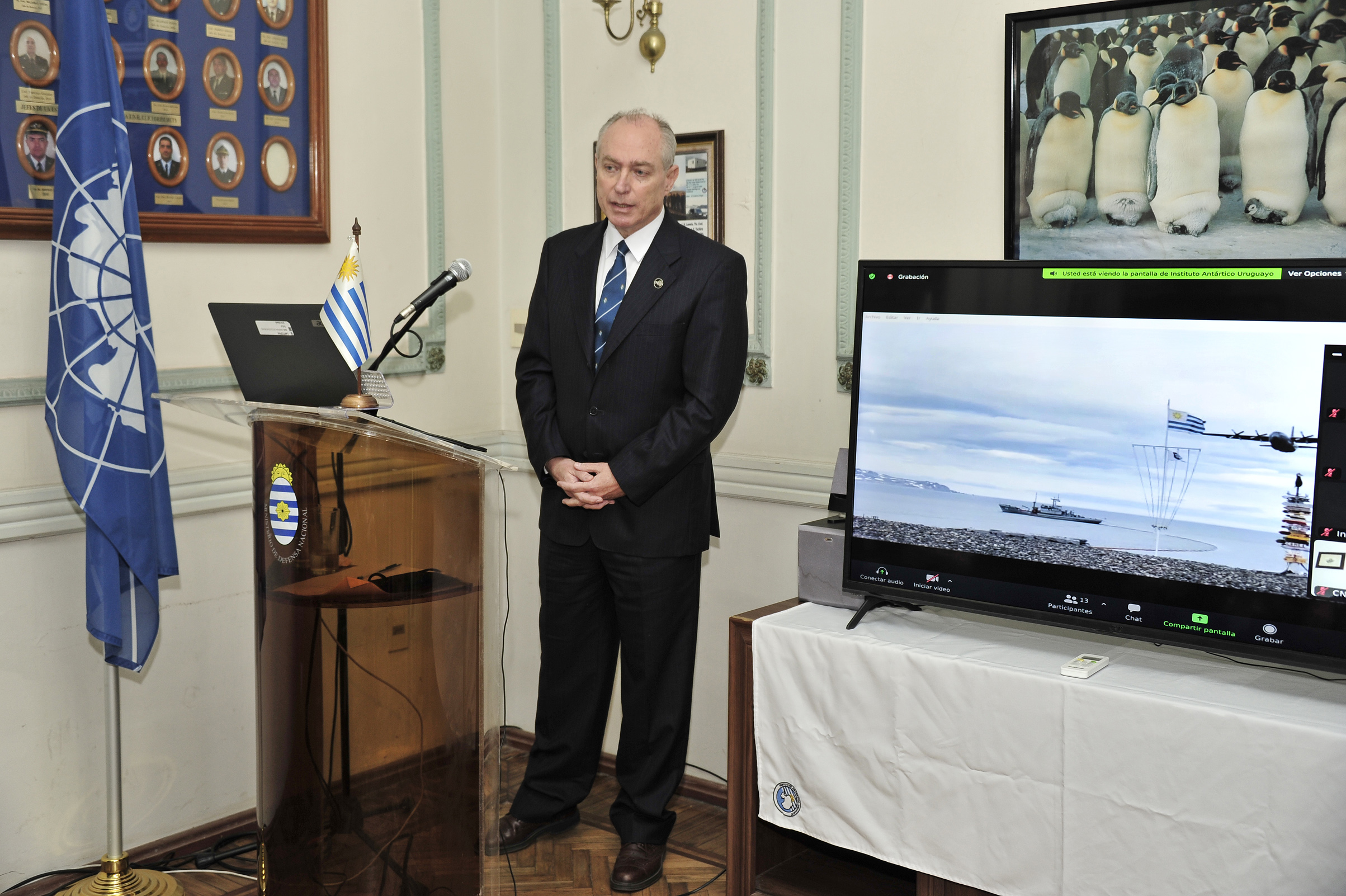 Presidente del Instituto Antártico Uruguayo (IAU), Manuel Burgos